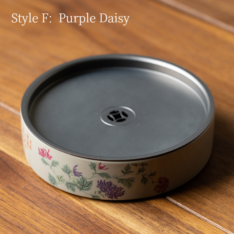 Ceramic Tea Trays, Kung Fu Tea Pot Holder Accessories, 6 Patterns Available