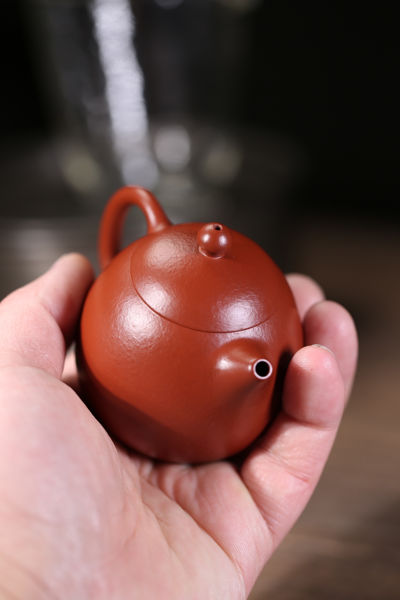 the "Dragon Ball", Yixing Purple Clay (Zisha) Teapot, Handmade Kung Fu Teapot 100ml