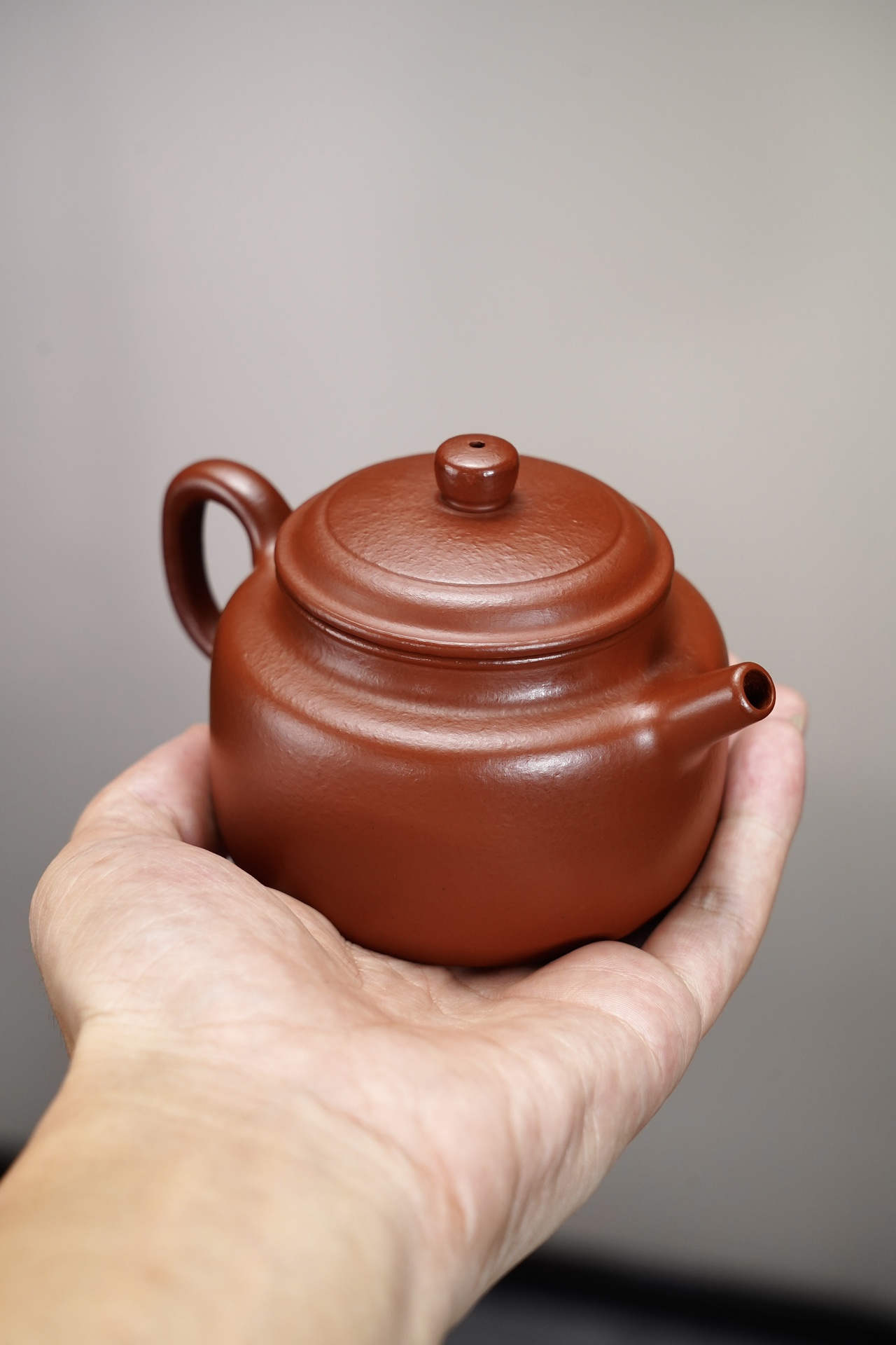 the "Clock of Virtue", Yixing Purple Clay (Zisha) Teapot, Handmade Kung Fu Teapot 200ml