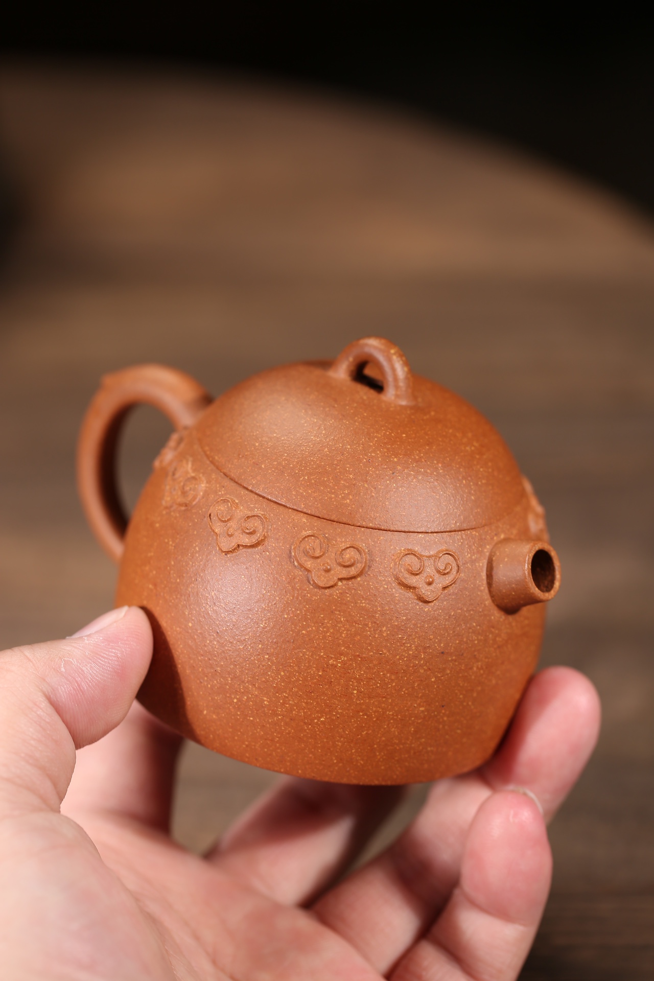 the "Ruyi", Yixing Purple Clay (Zisha) Teapot, Handmade Kung Fu Teapot 180ml