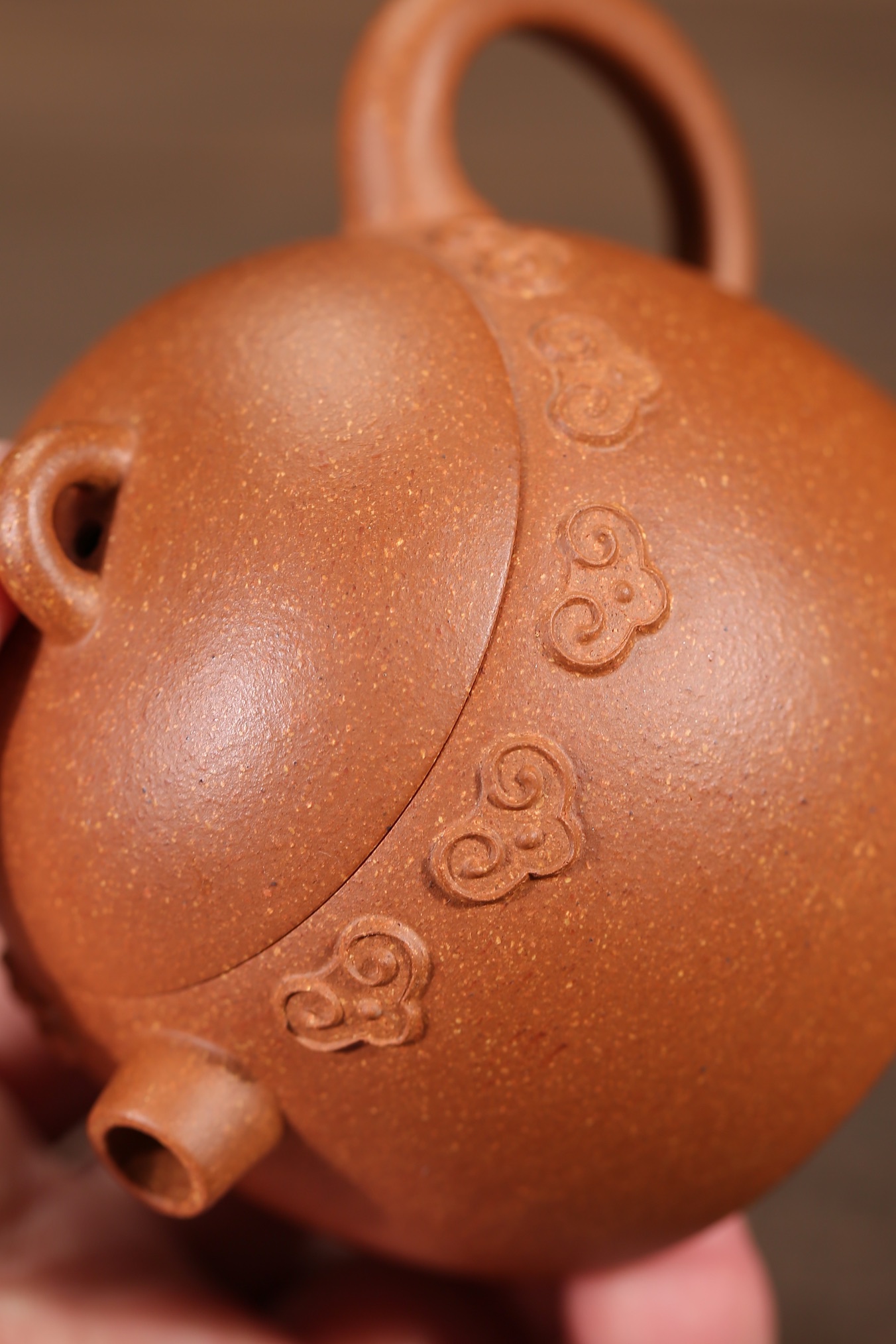 the "Ruyi", Yixing Purple Clay (Zisha) Teapot, Handmade Kung Fu Teapot 180ml