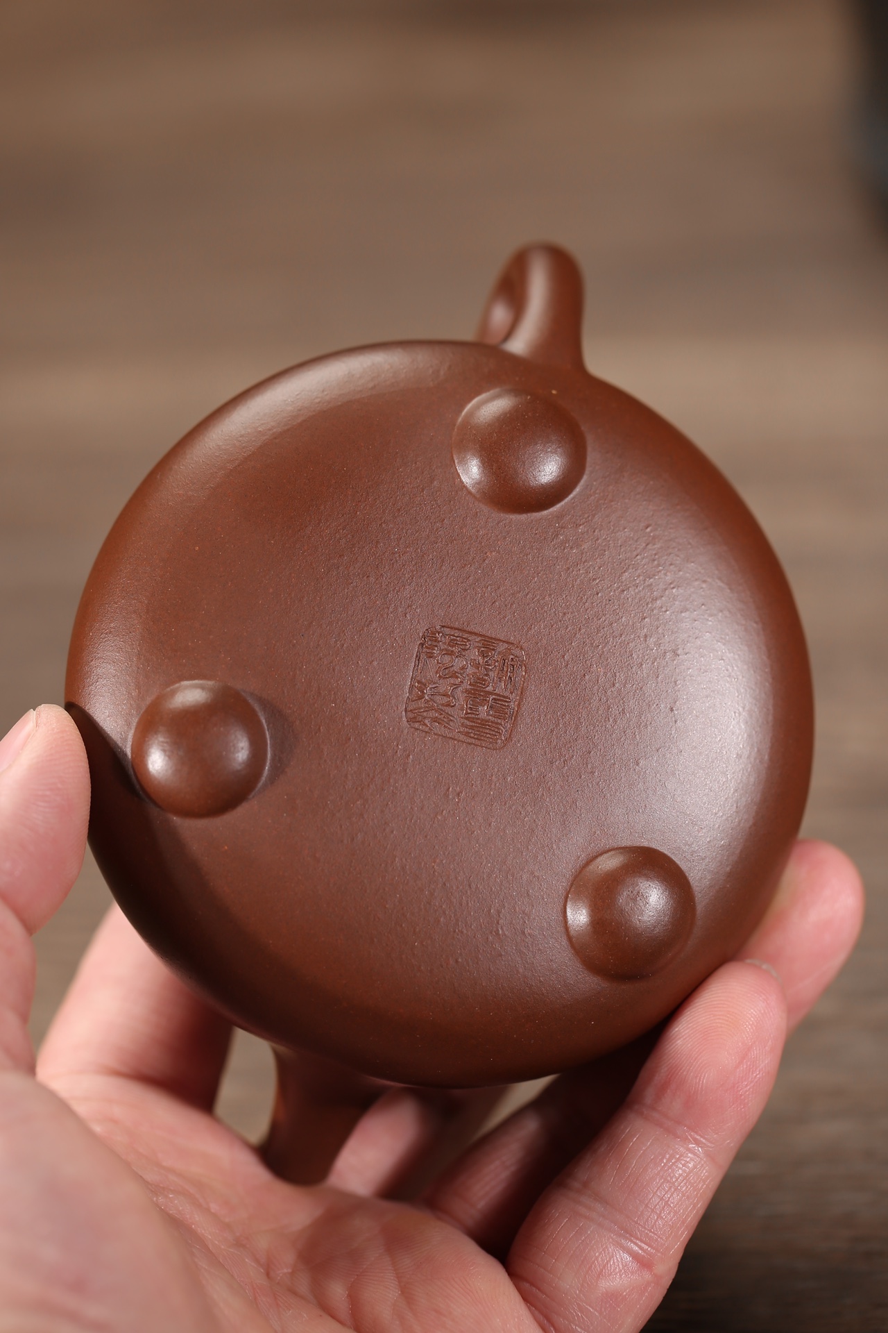 the "Stone Laddle", Yixing Purple Clay (Zisha) Teapot, Handemade Kung Fu Teapot 200ml