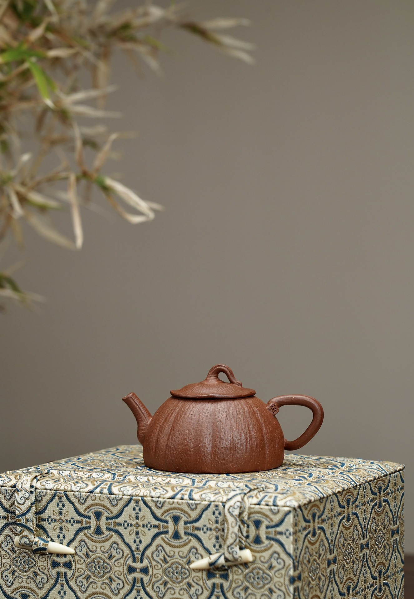 	 the "Harmony", Yixing Purple Clay (Zisha) Teapot 130ml, Handmade Kung Fu Teapot