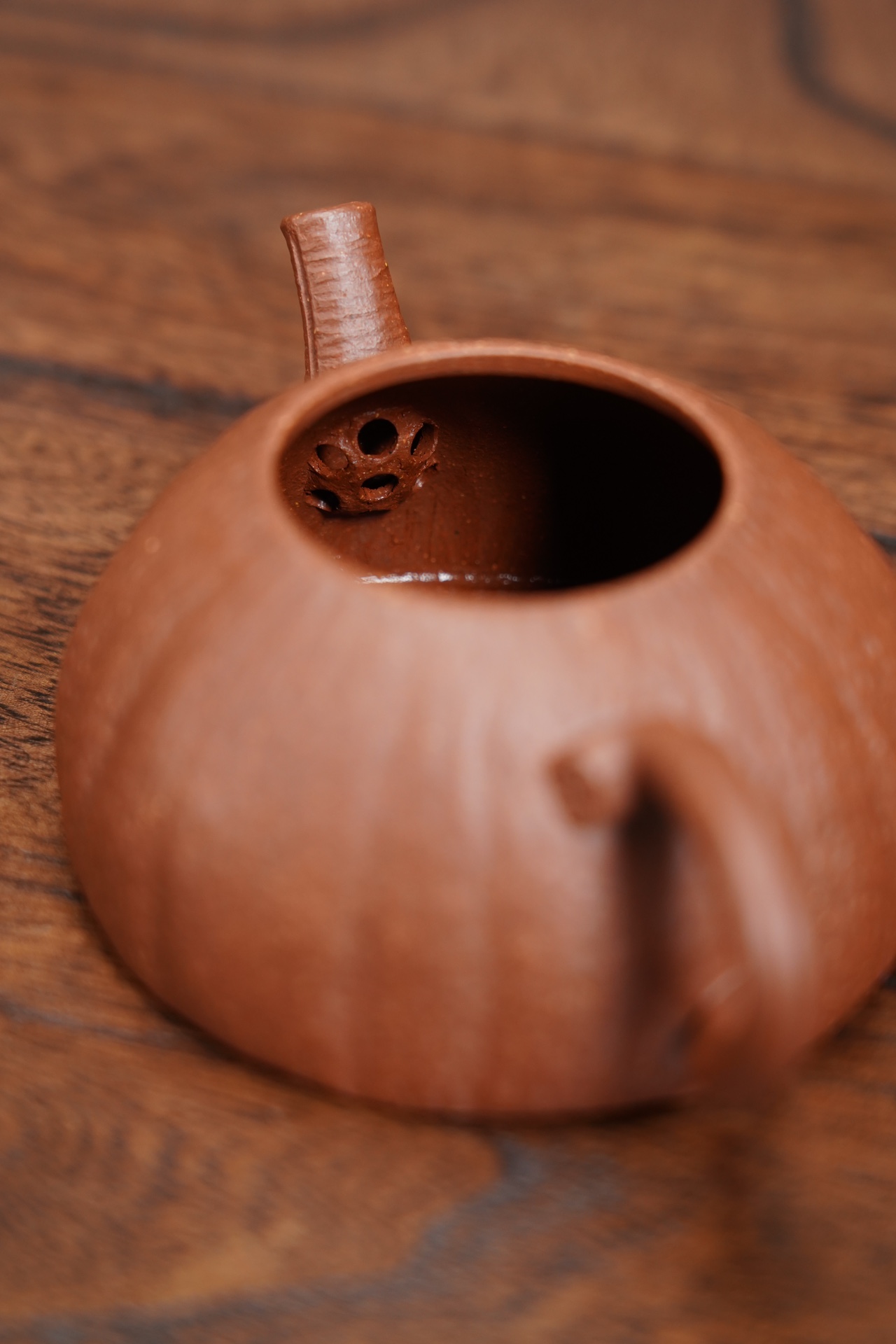 	 the "Harmony", Yixing Purple Clay (Zisha) Teapot 130ml, Handmade Kung Fu Teapot