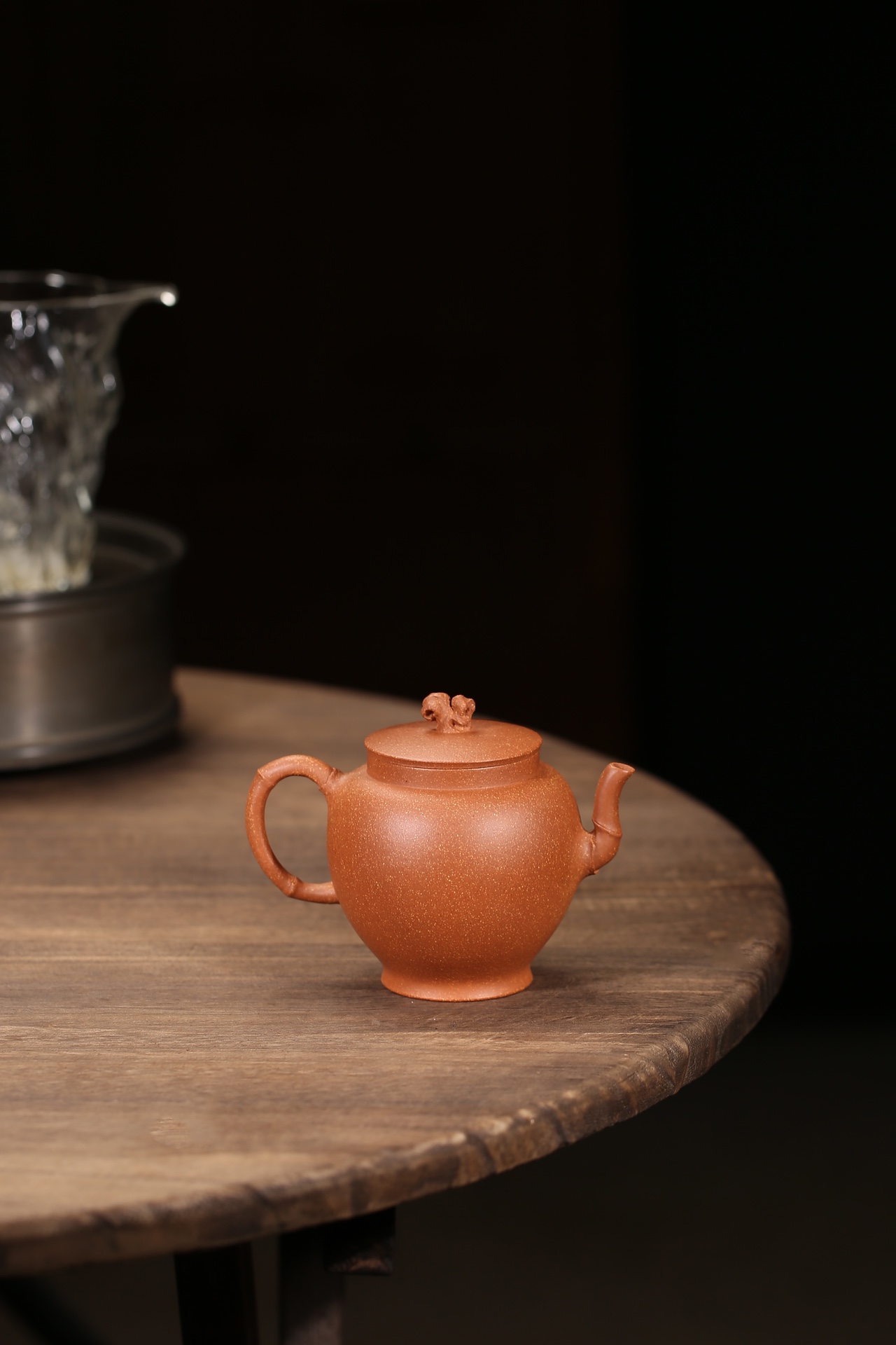 the "Bamboo Style", Yixing Purple Clay (Zisha) Teapot, Handmade Kung Fu Teapot 200ml