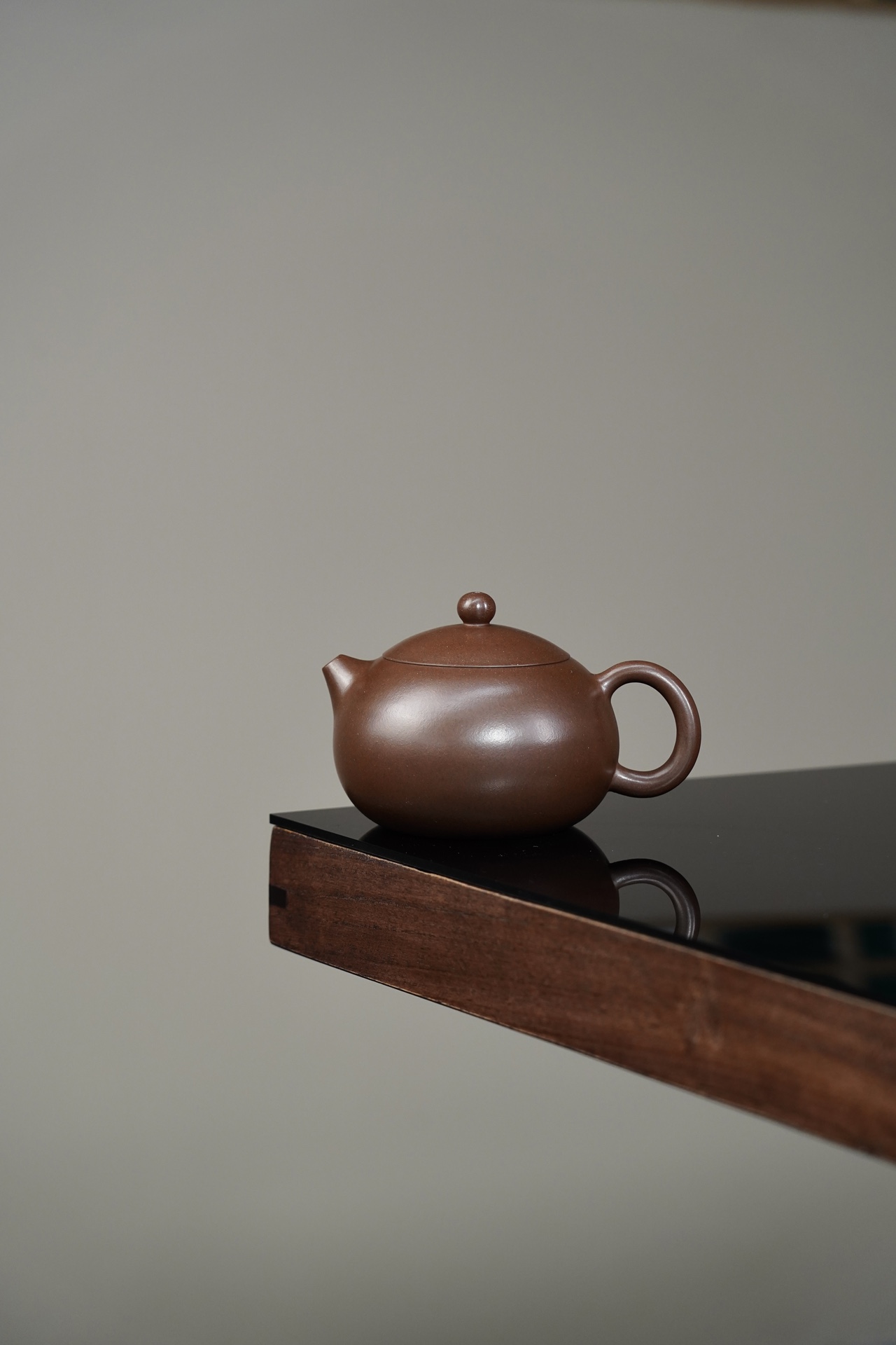 the "Purple Xishi", Yixing Purple Clay (Zisha) Teapot, Handmade Kung Fu Teapot 160ml