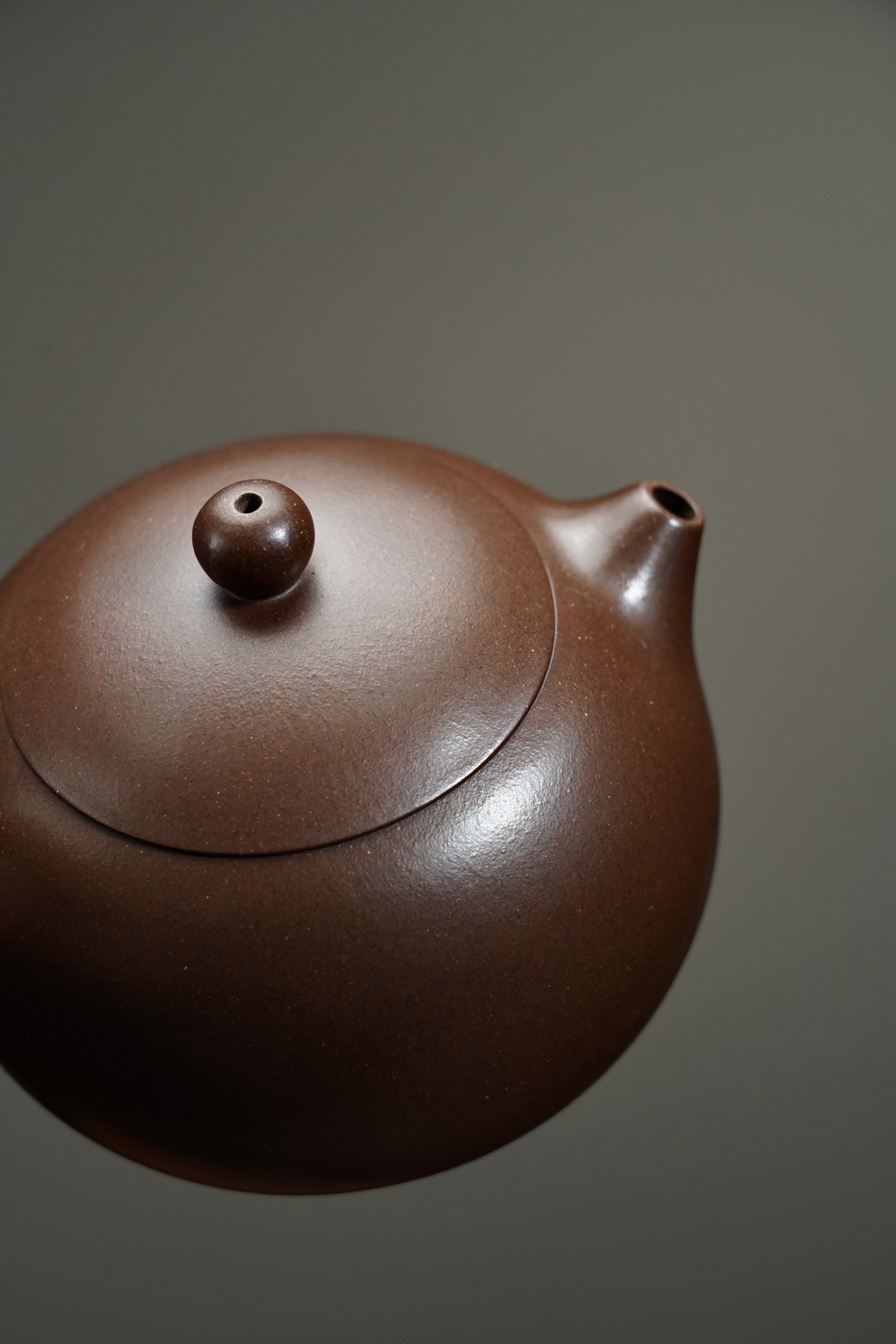 the "Purple Xishi", Yixing Purple Clay (Zisha) Teapot, Handmade Kung Fu Teapot 160ml