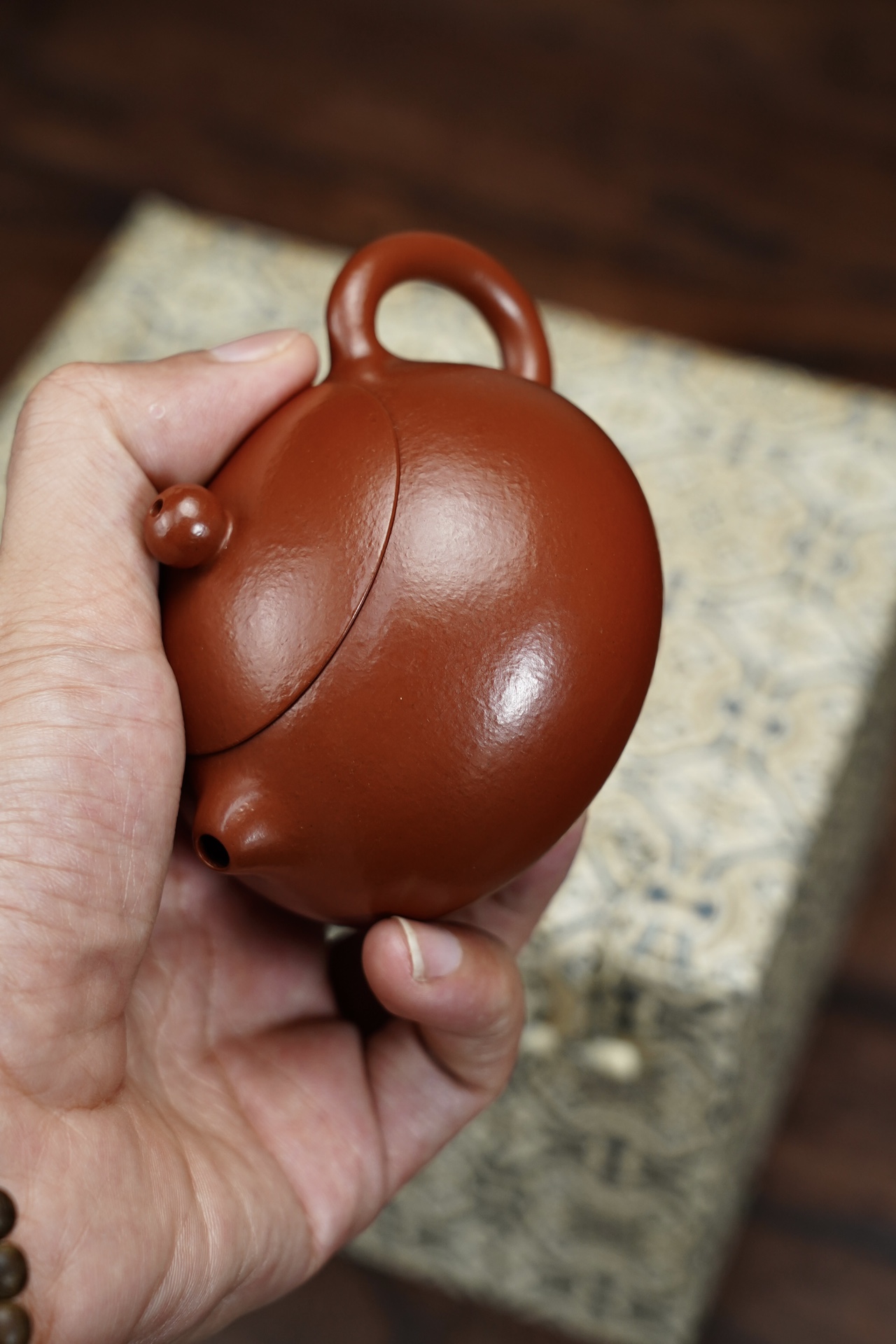 the "Xishi", Yixing Purple Clay (Zisha) Teapot, Handmade Kung Fu Teapot 130ml