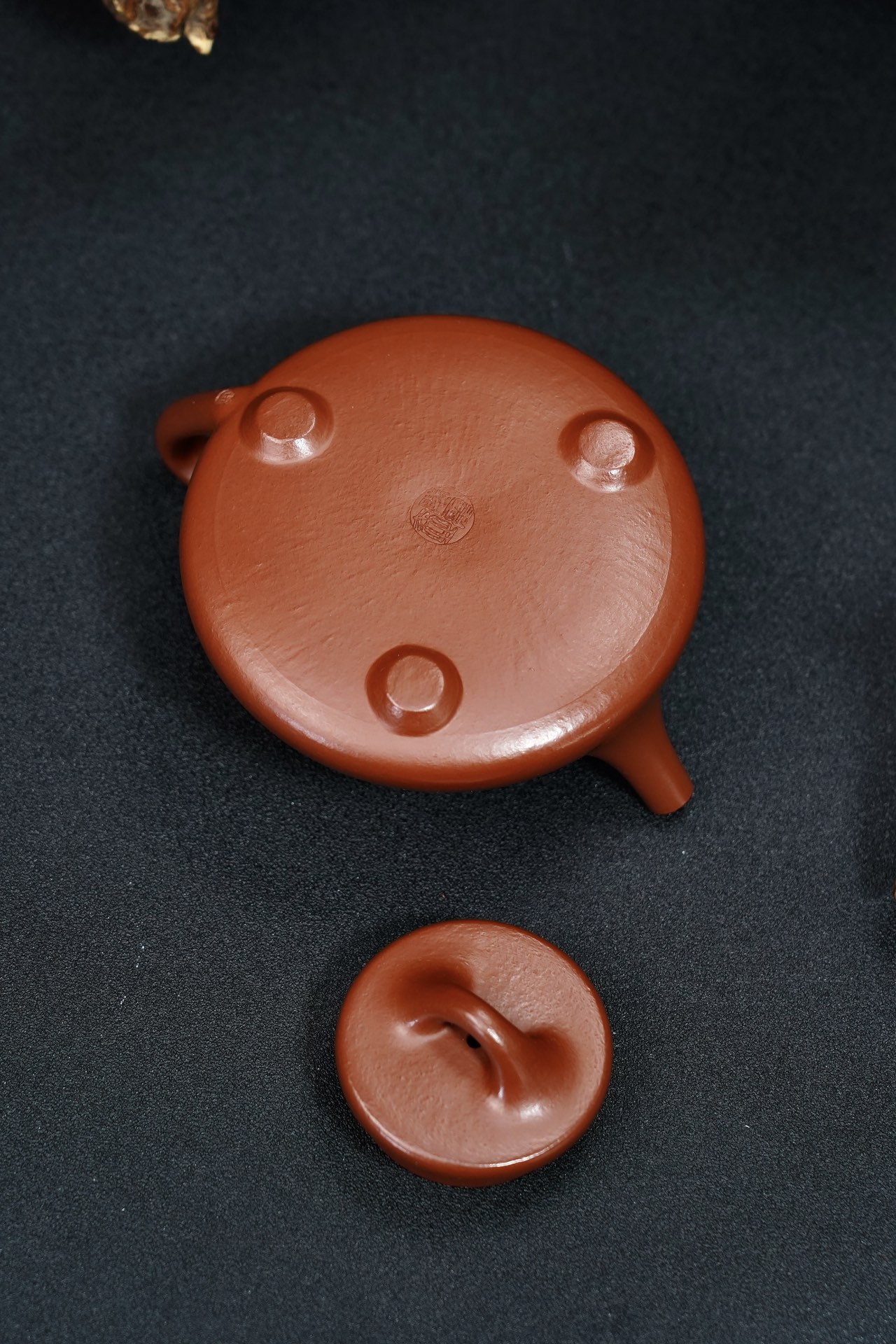 the "Stone Laddle", Yixing Purple Clay (Zisha) Teapot 250ml, Handmade Kung Fu Teapot