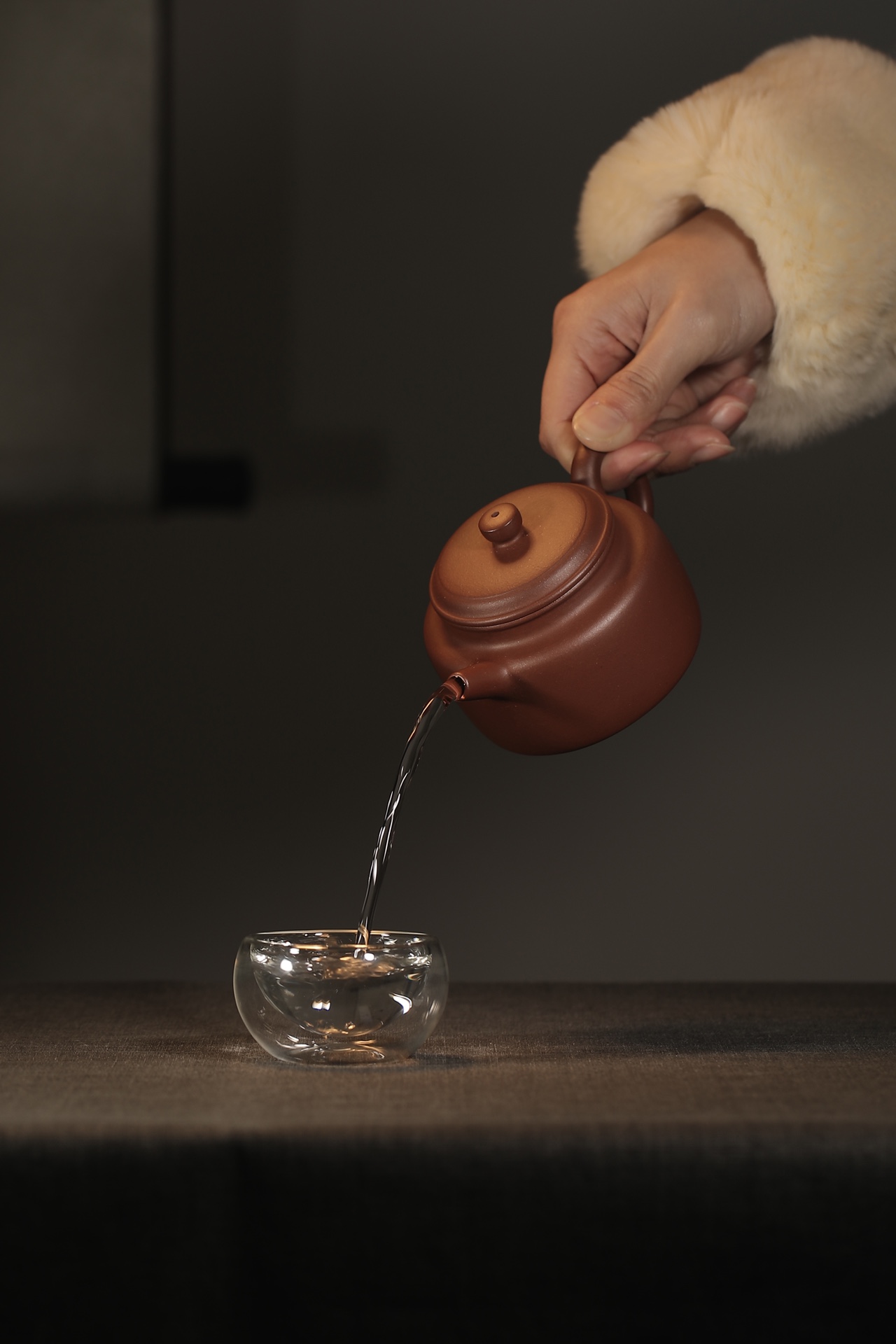 the "Clock of Virtue", Yixing Purple Clay (Zisha) Teapot, Handmade Kung Fu Teapot 200ml