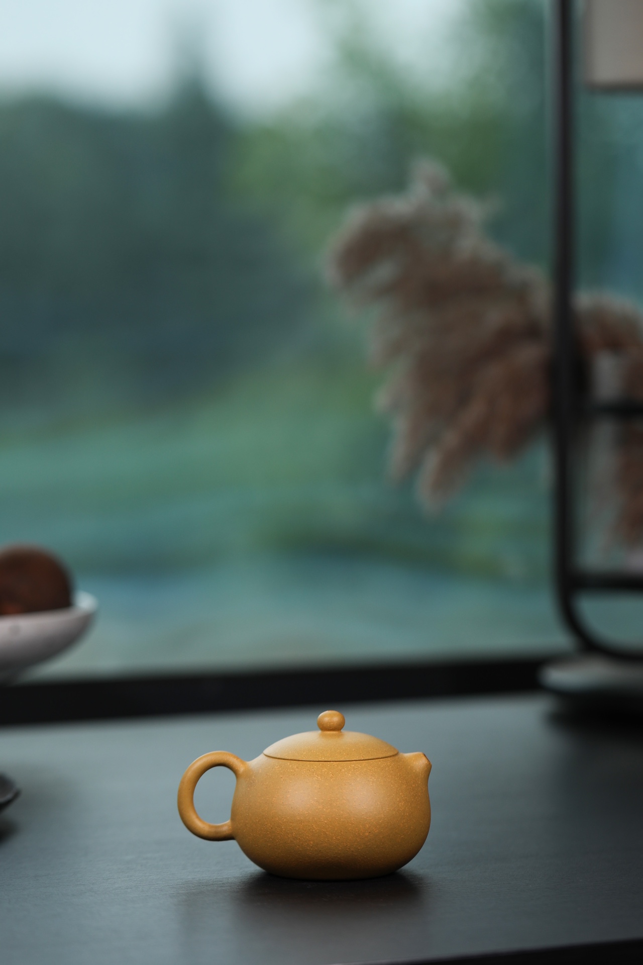 the "Golden Xishi", Yixing Purple Clay (Zisha) Teapot, Handmade Kung Fu Teapot 160ml