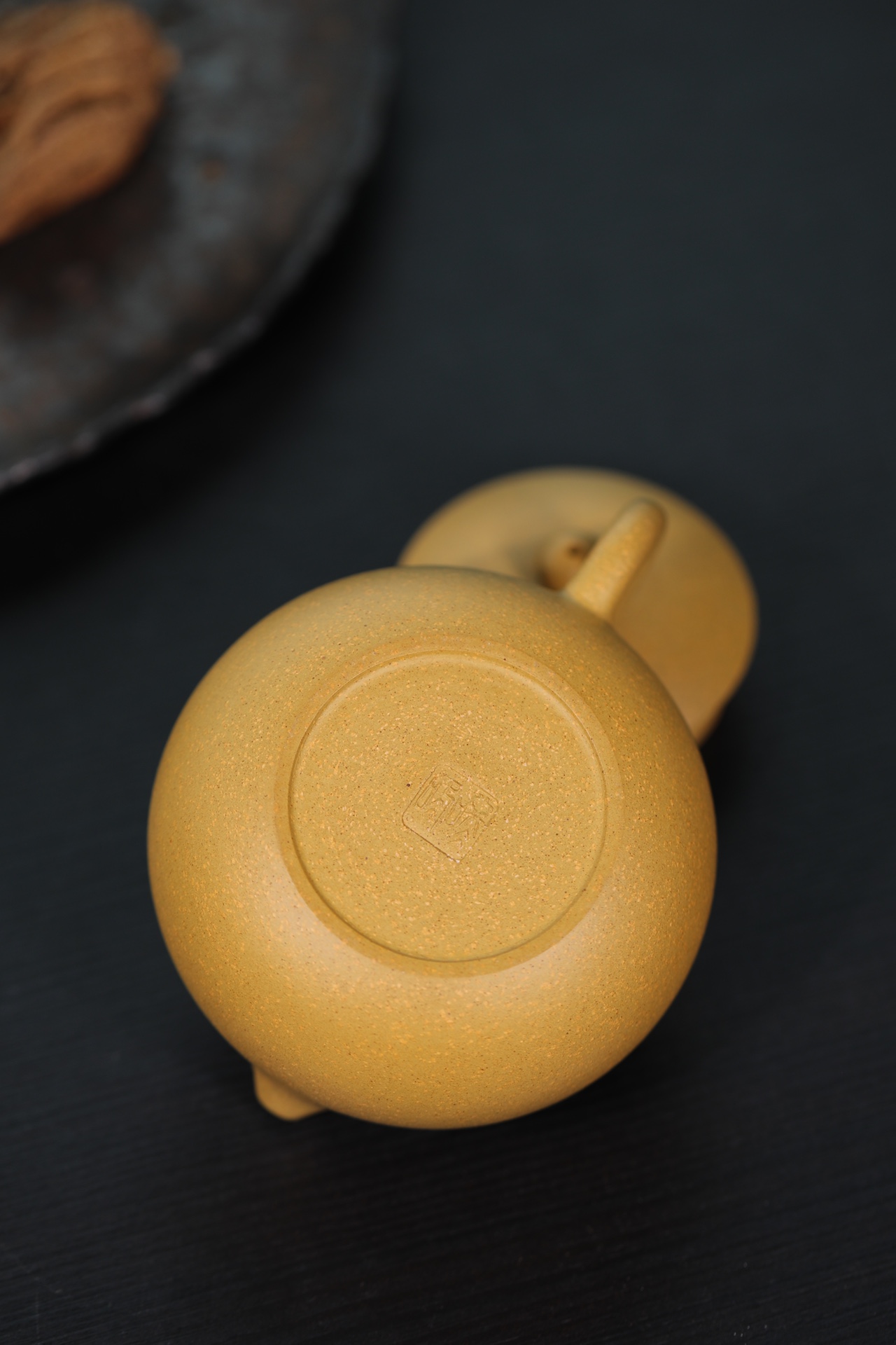 the "Golden Xishi", Yixing Purple Clay (Zisha) Teapot, Handmade Kung Fu Teapot 160ml