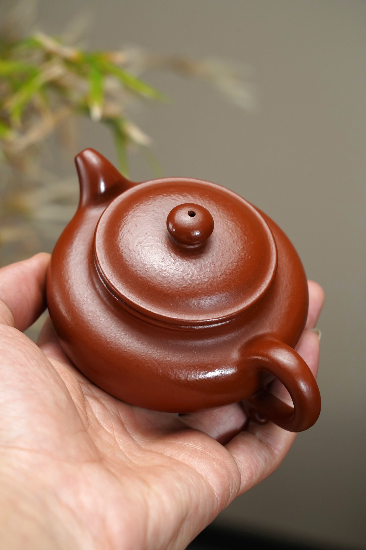 the "Drum", Yixing Purple Clay (Zisha) Teapot, Handmade Kungfu Teapot 160ml