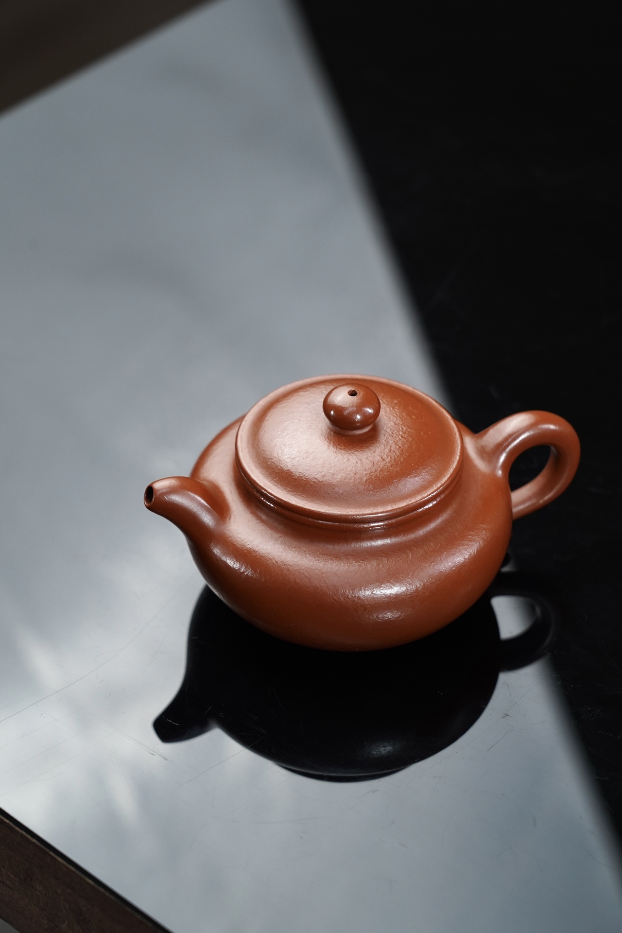 the "Drum", Yixing Purple Clay (Zisha) Teapot, Handmade Kungfu Teapot 160ml