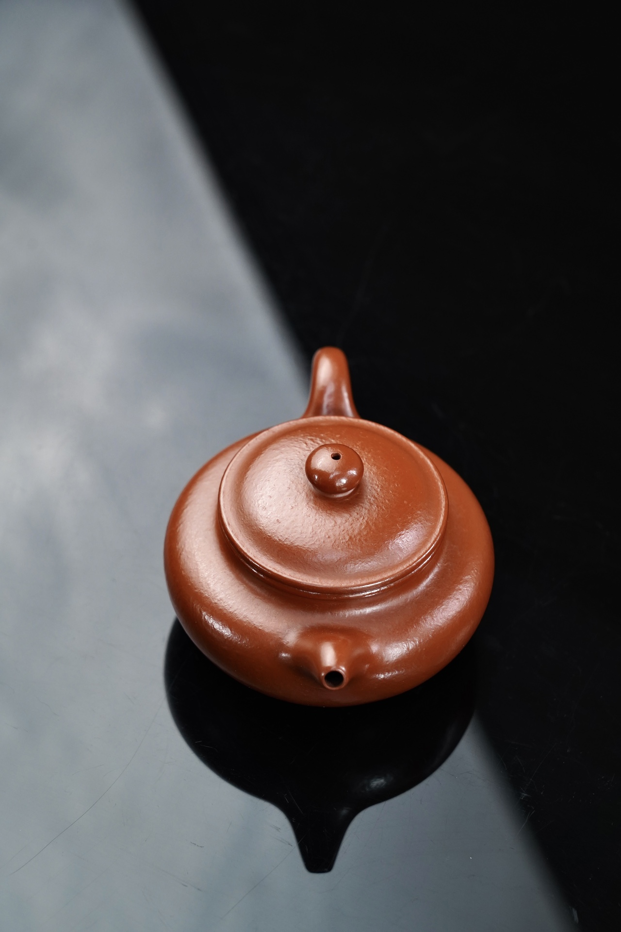 the "Drum", Yixing Purple Clay (Zisha) Teapot, Handmade Kungfu Teapot 160ml