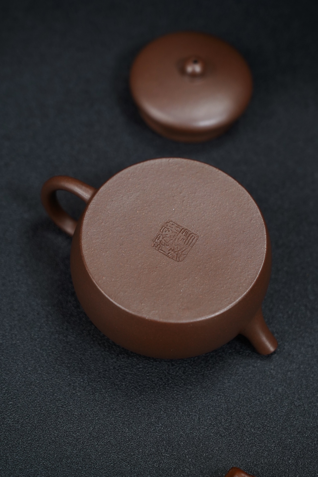  the "Zhuo Gu", Yixing Purple Clay (Zisha) Teapot, Handmade Kungfu Teapot 120ml