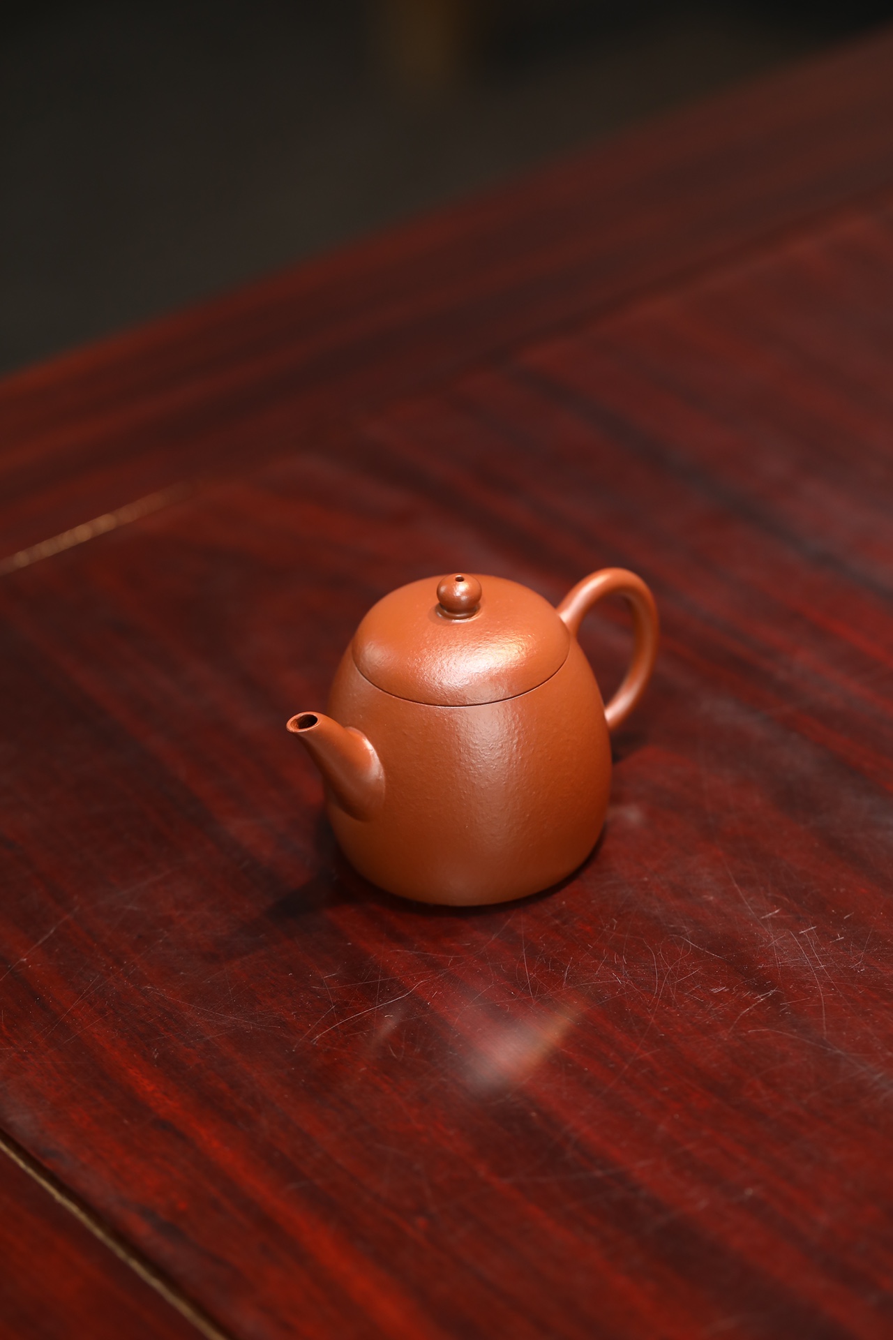 the "Unchained Heart", Yixing Purple Clay (Zisha) Teapot, Handmade Kung Fu Teapot 120ml