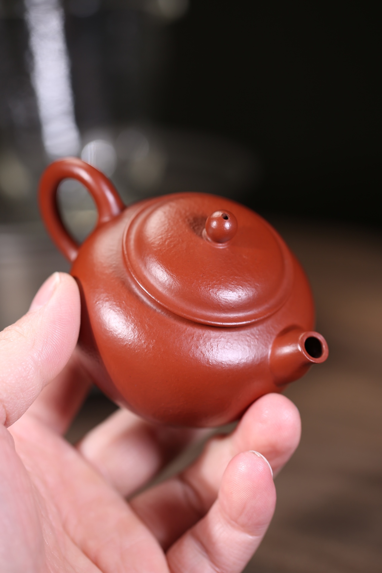 the "Jade Ball", Yixing Purple Clay (Zisha) Teapot, Handmade Kung Fu Teapot 100ml