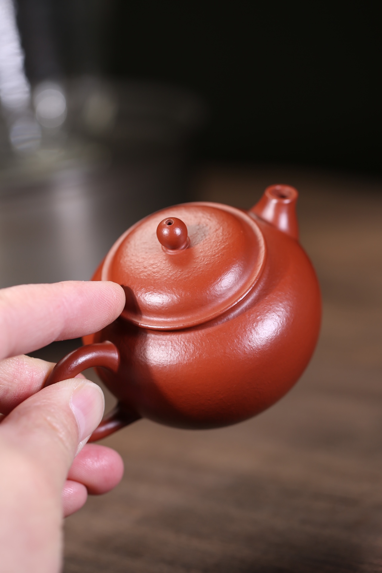 the "Jade Ball", Yixing Purple Clay (Zisha) Teapot, Handmade Kung Fu Teapot 100ml