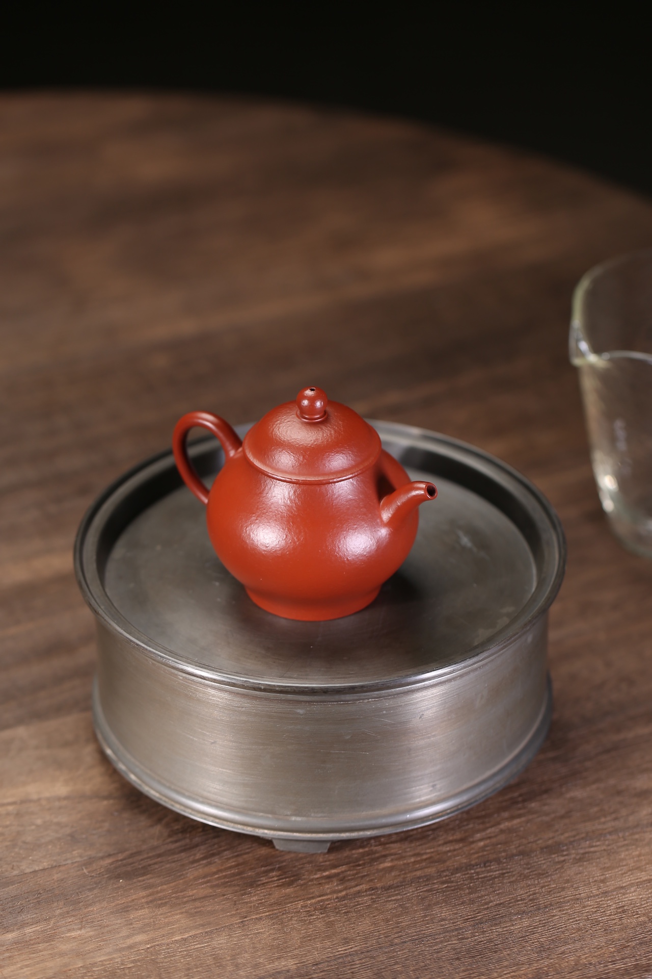 the "Olive", Yixing Purple Clay (Zisha) Teapot, Handmade Gongfu Tea 120ml