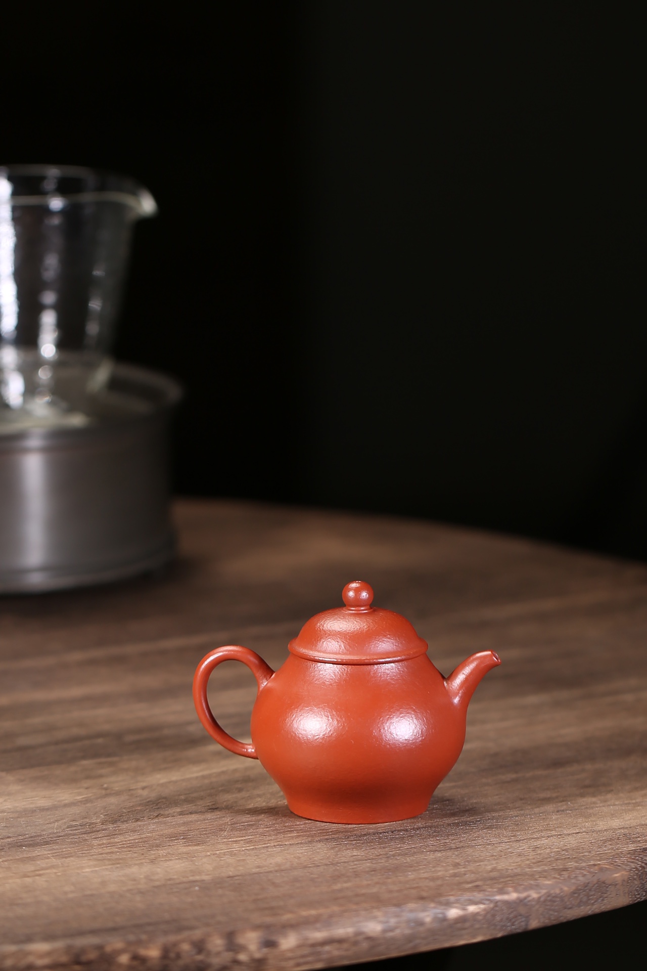 the "Olive", Yixing Purple Clay (Zisha) Teapot, Handmade Gongfu Tea 120ml