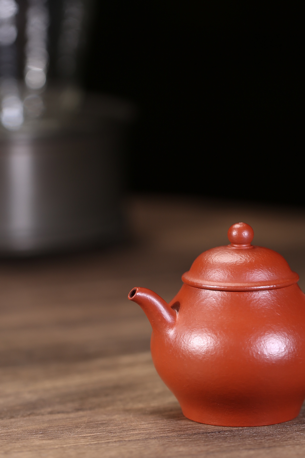 the "Olive", Yixing Purple Clay (Zisha) Teapot, Handmade Gongfu Tea 120ml