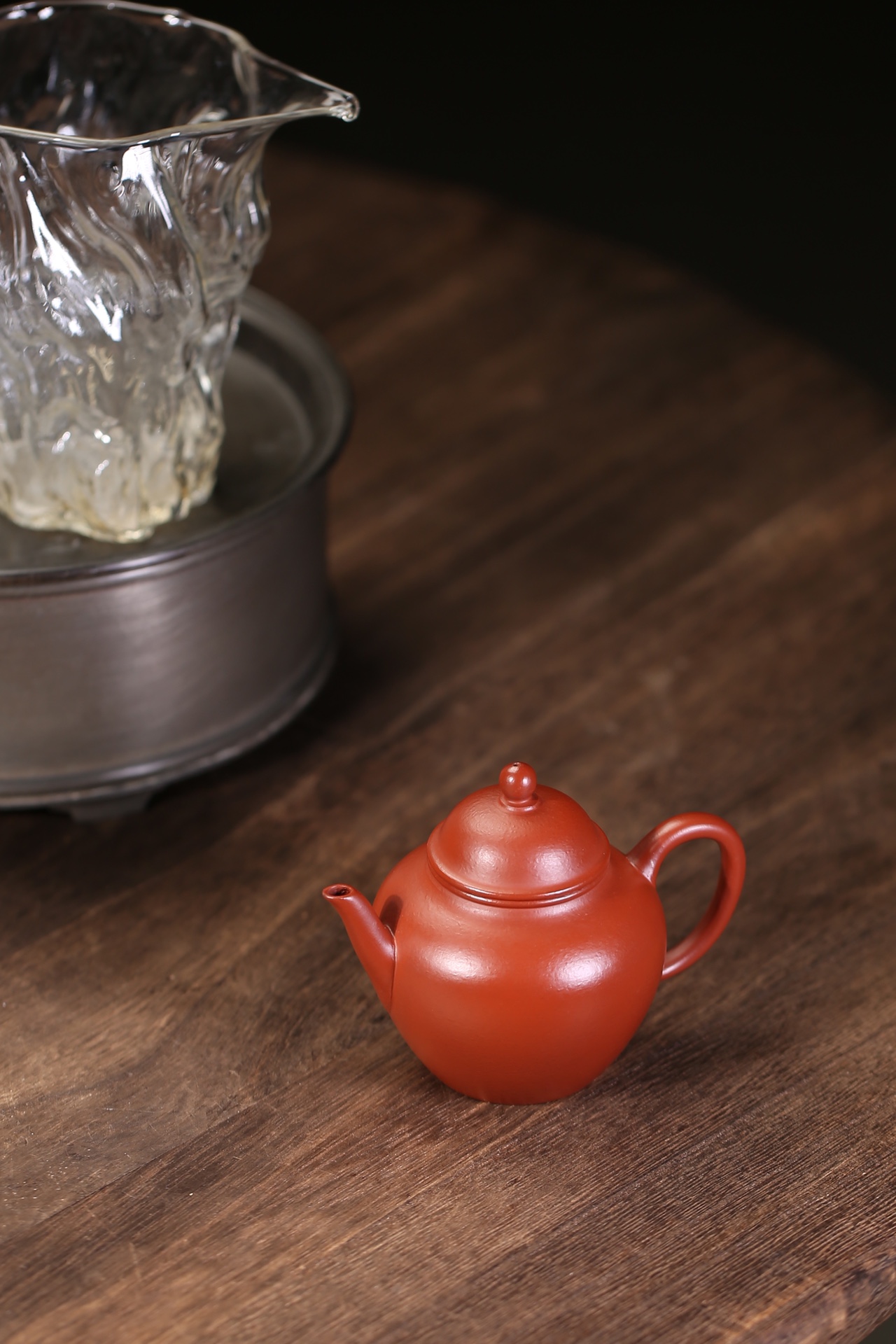 the "Autumn Water", Yixing Purple Clay (Zisha) Teapot, Handemade Gongfu Tea 120ml