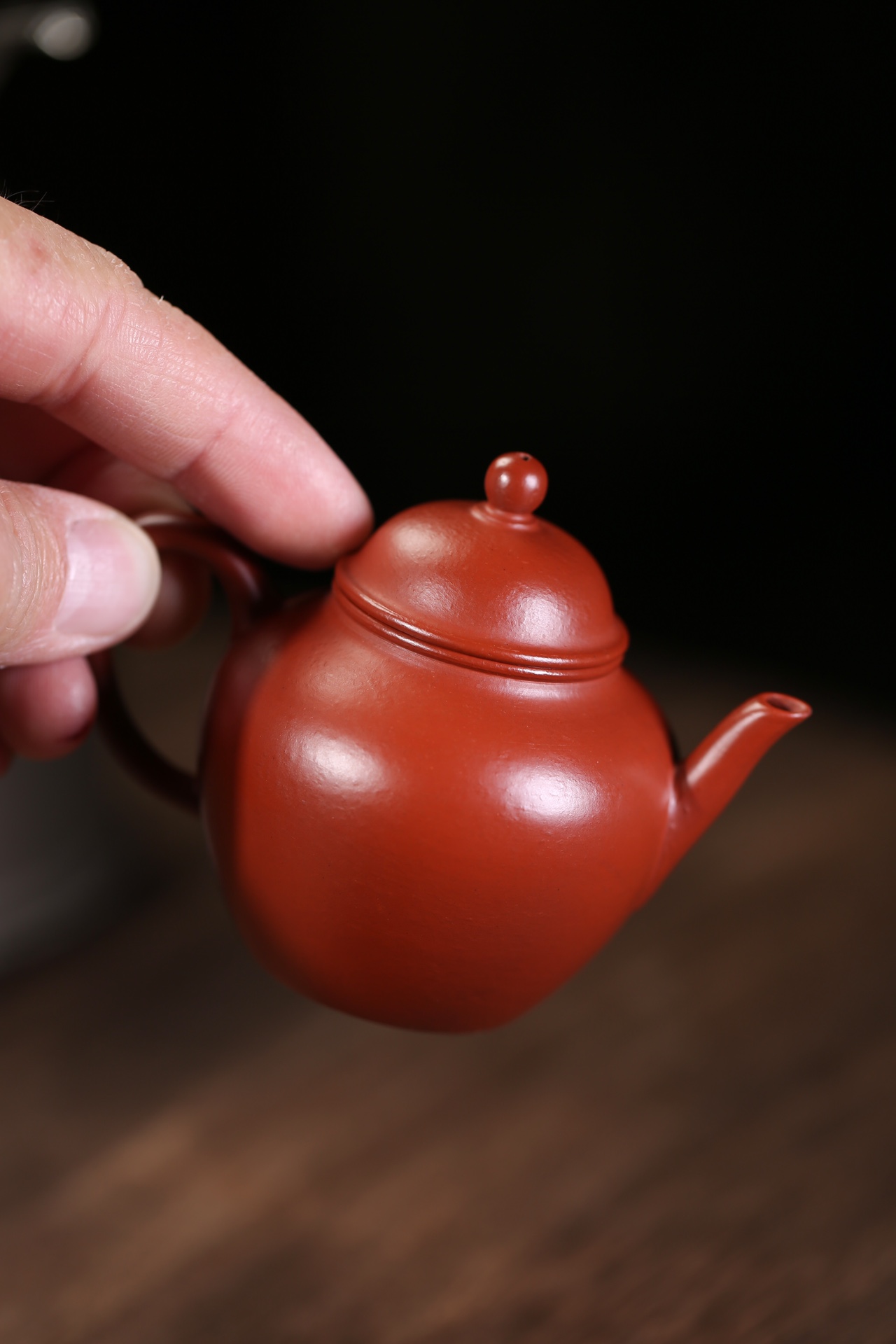 the "Autumn Water", Yixing Purple Clay (Zisha) Teapot, Handemade Gongfu Tea 120ml