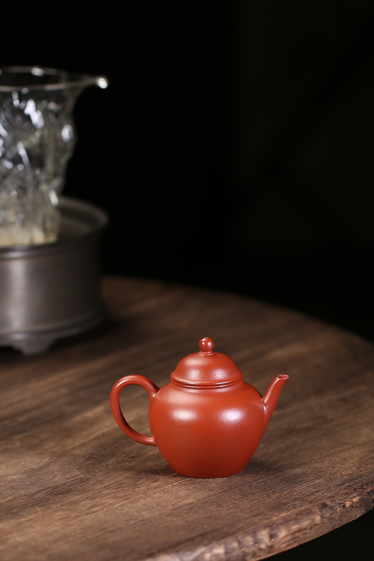 the "Autumn Water", Yixing Purple Clay (Zisha) Teapot, Handemade Gongfu Tea 120ml