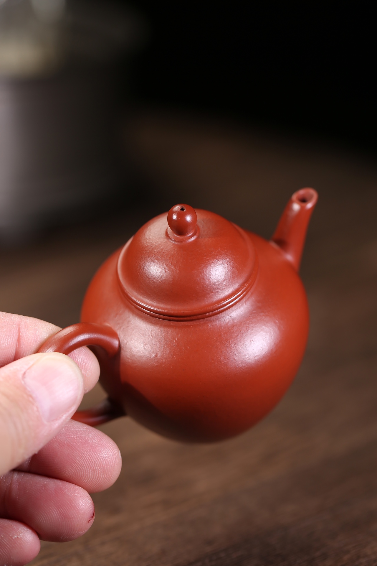 the "Autumn Water", Yixing Purple Clay (Zisha) Teapot, Handemade Gongfu Tea 120ml