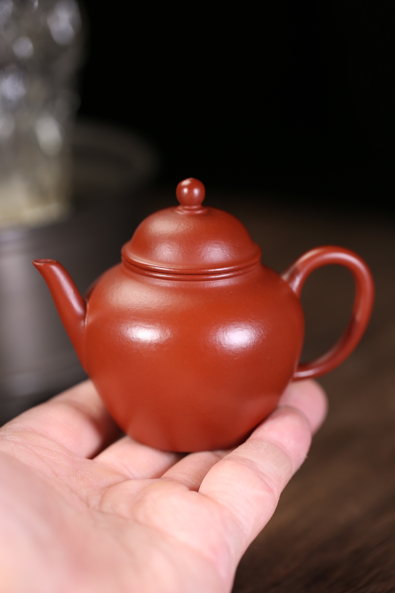 the "Autumn Water", Yixing Purple Clay (Zisha) Teapot, Handemade Gongfu Tea 120ml