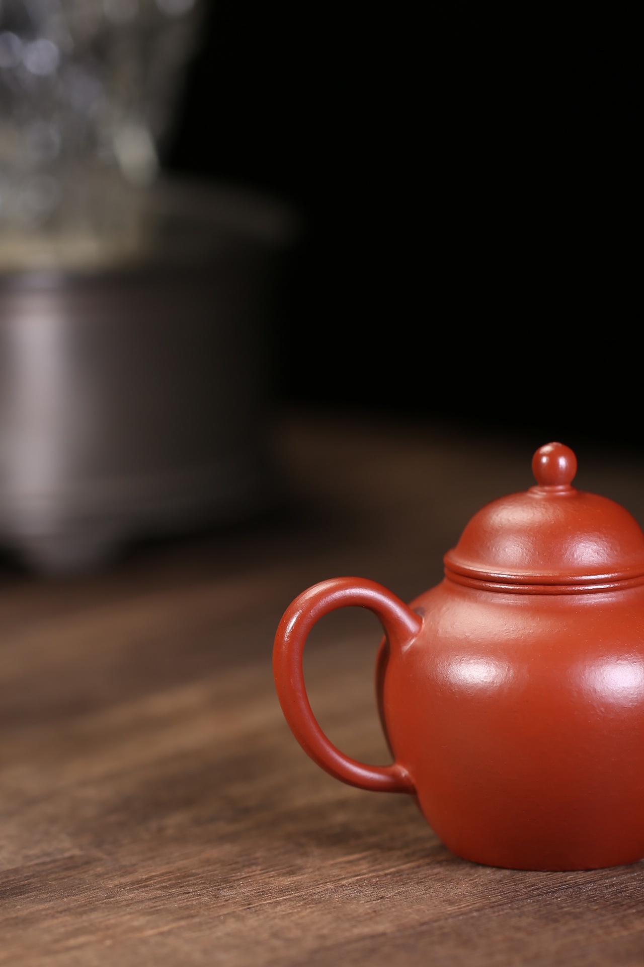 the "Autumn Water", Yixing Purple Clay (Zisha) Teapot, Handemade Gongfu Tea 120ml