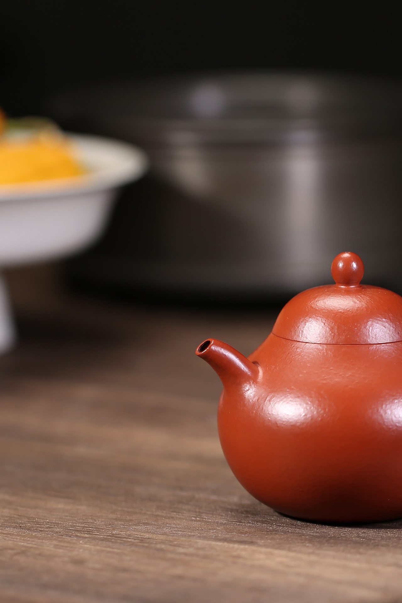 the "Tangli", Yixing Purple Clay (Zisha) Teapot, Handmade Kung Fu Teapot 120ml