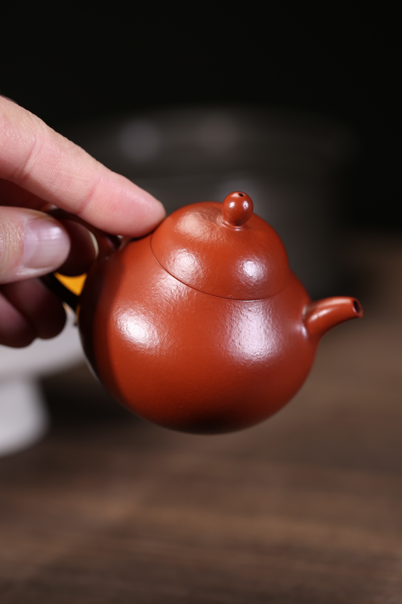 the "Tangli", Yixing Purple Clay (Zisha) Teapot, Handmade Kung Fu Teapot 120ml