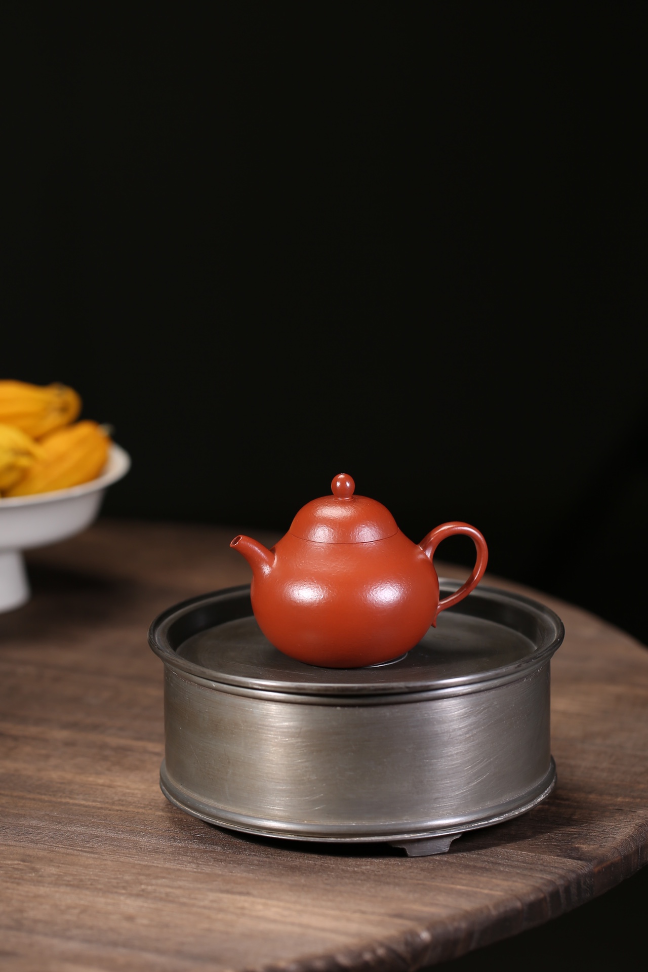 the "Tangli", Yixing Purple Clay (Zisha) Teapot, Handmade Kung Fu Teapot 120ml
