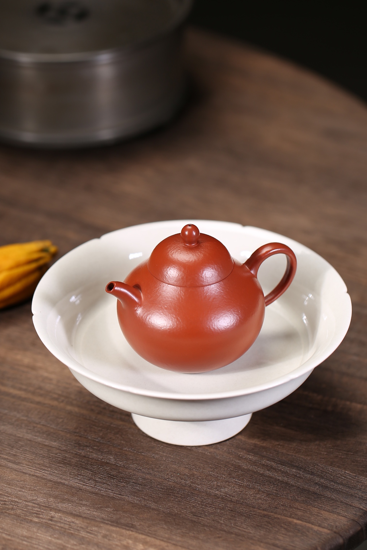 the "Tangli", Yixing Purple Clay (Zisha) Teapot, Handmade Kung Fu Teapot 120ml