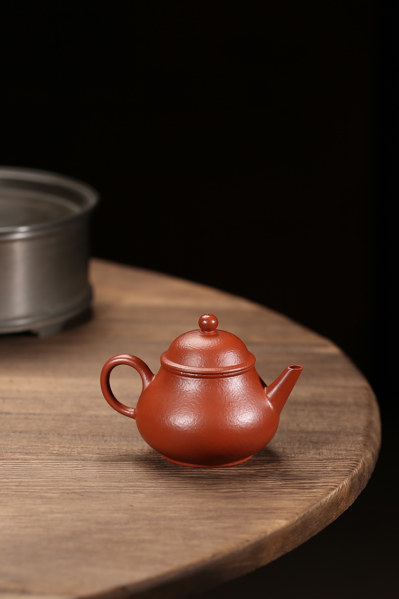 the "Horizontal Guava", Yixing Purple Clay (Zisha) Teapot, Handmade Gongfu Tea 130ml