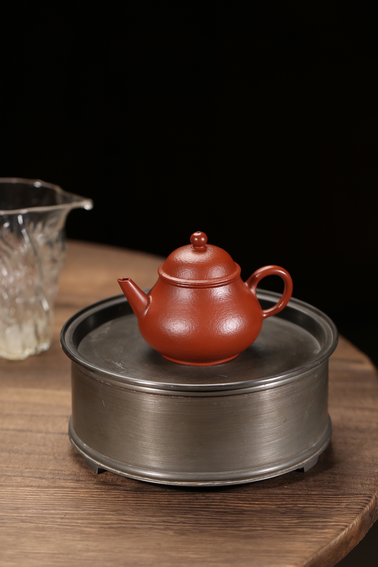 the "Horizontal Guava", Yixing Purple Clay (Zisha) Teapot, Handmade Gongfu Tea 130ml