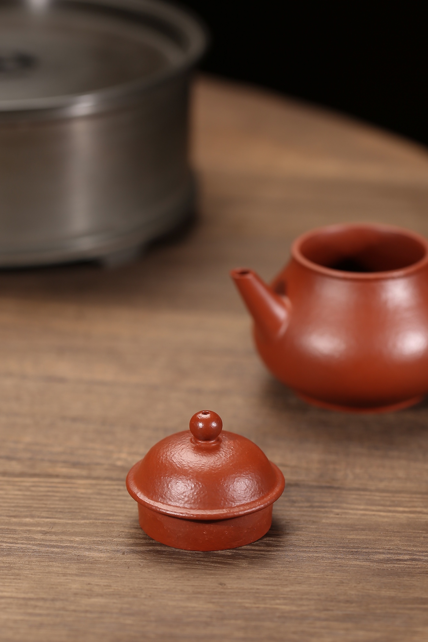 the "Horizontal Guava", Yixing Purple Clay (Zisha) Teapot, Handmade Gongfu Tea 130ml