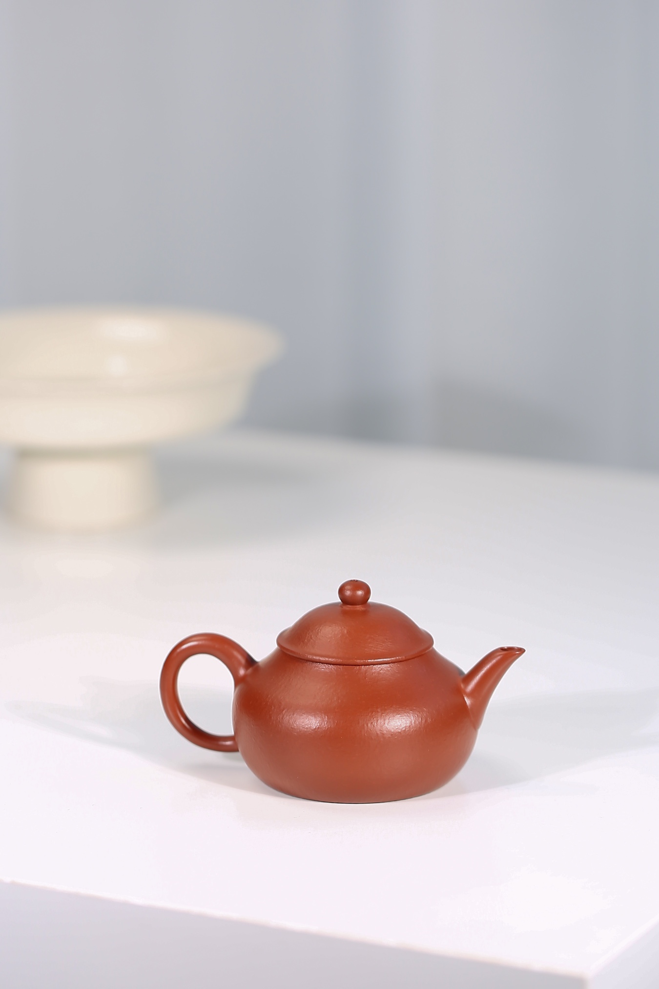 the "Conical Hat", Yixing Purple Clay (Zisha) Teapot, Handmade Gongfu Tea 130ml