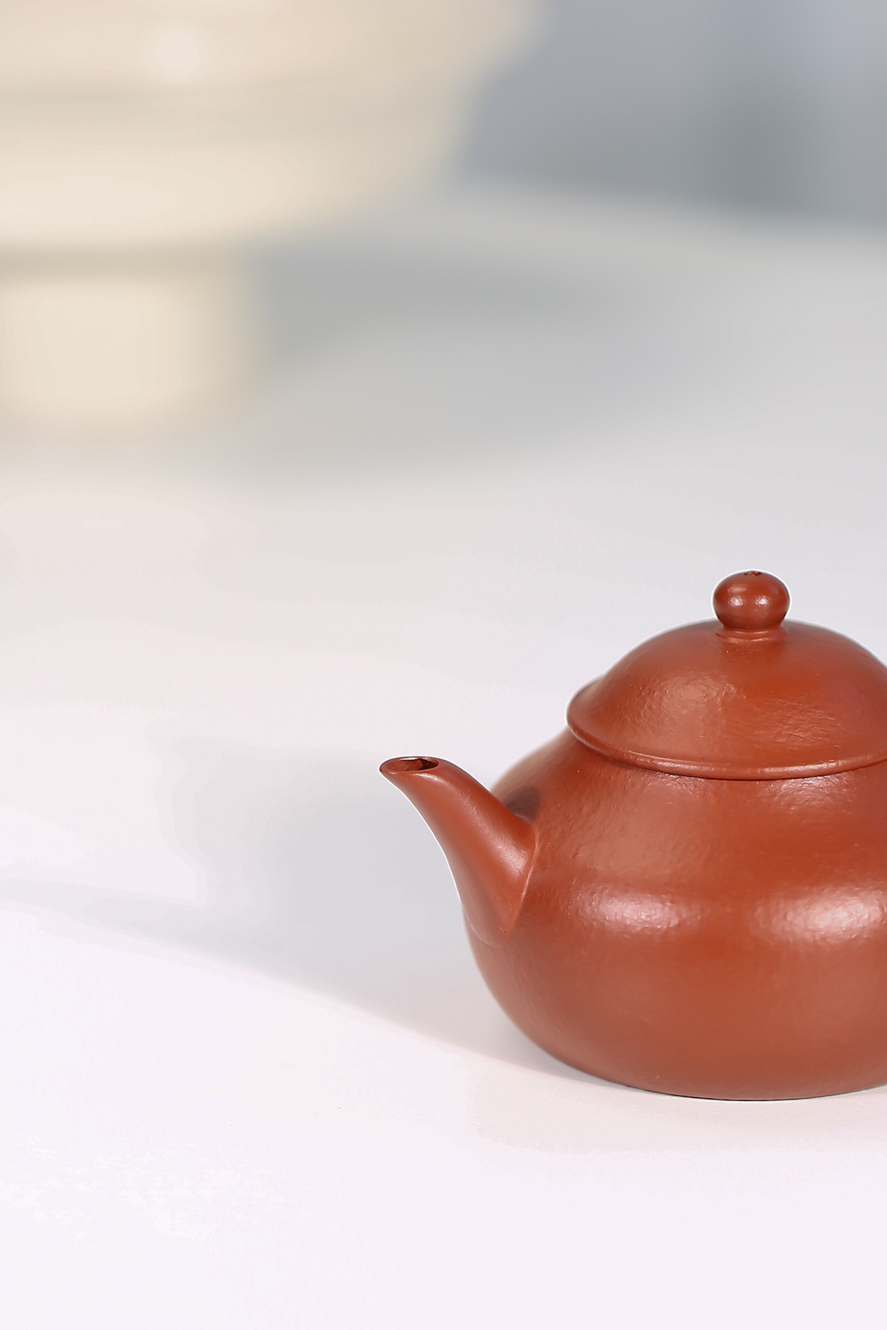 the "Conical Hat", Yixing Purple Clay (Zisha) Teapot, Handmade Gongfu Tea 130ml