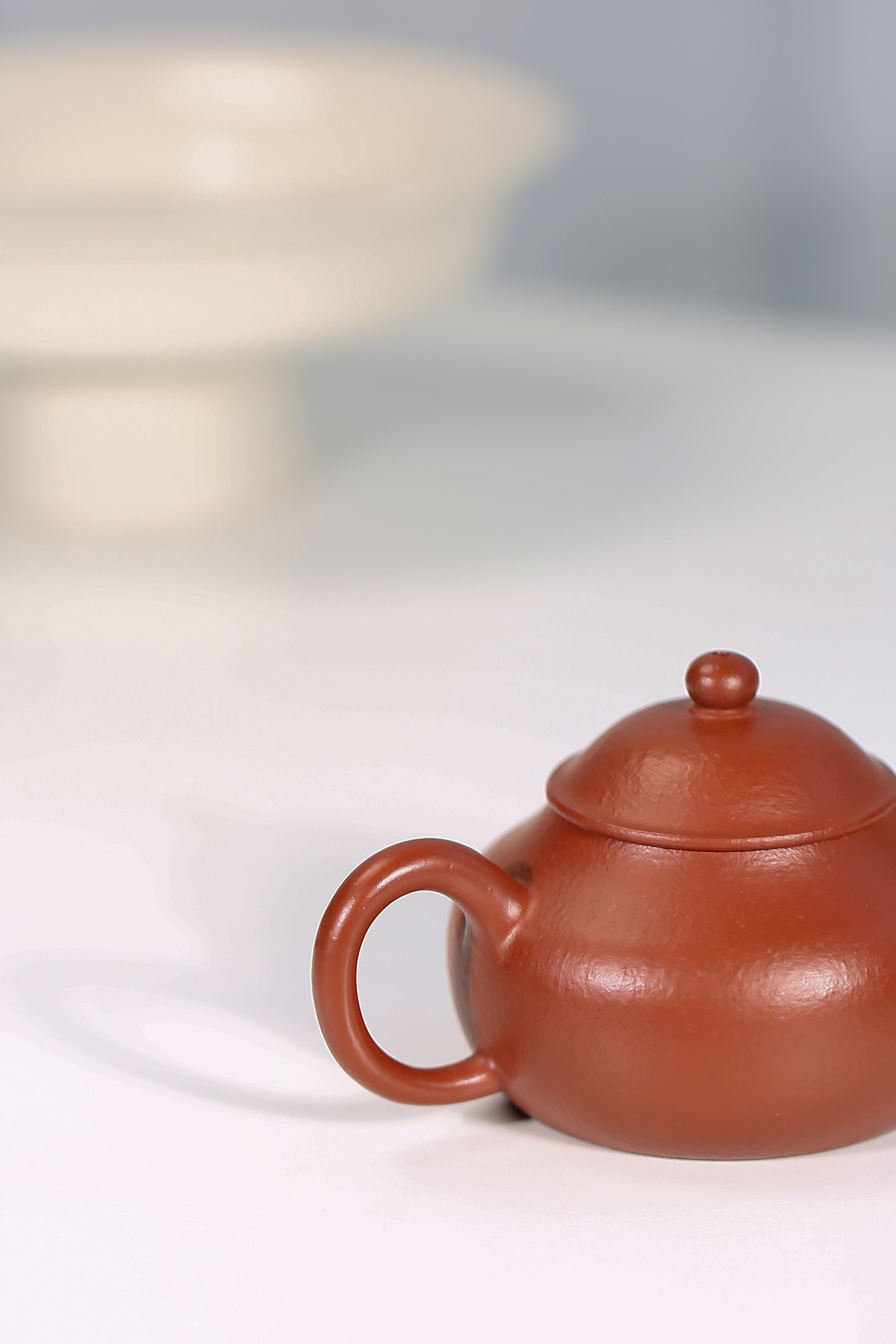the "Conical Hat", Yixing Purple Clay (Zisha) Teapot, Handmade Gongfu Tea 130ml