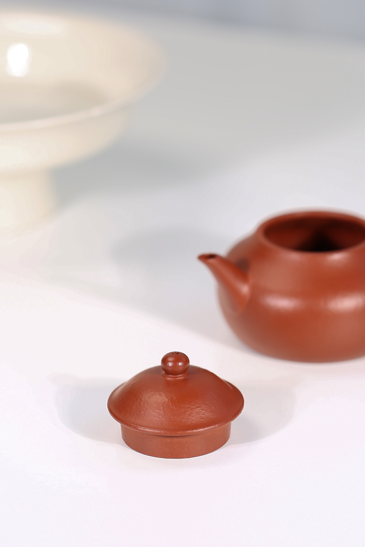 the "Conical Hat", Yixing Purple Clay (Zisha) Teapot, Handmade Gongfu Tea 130ml