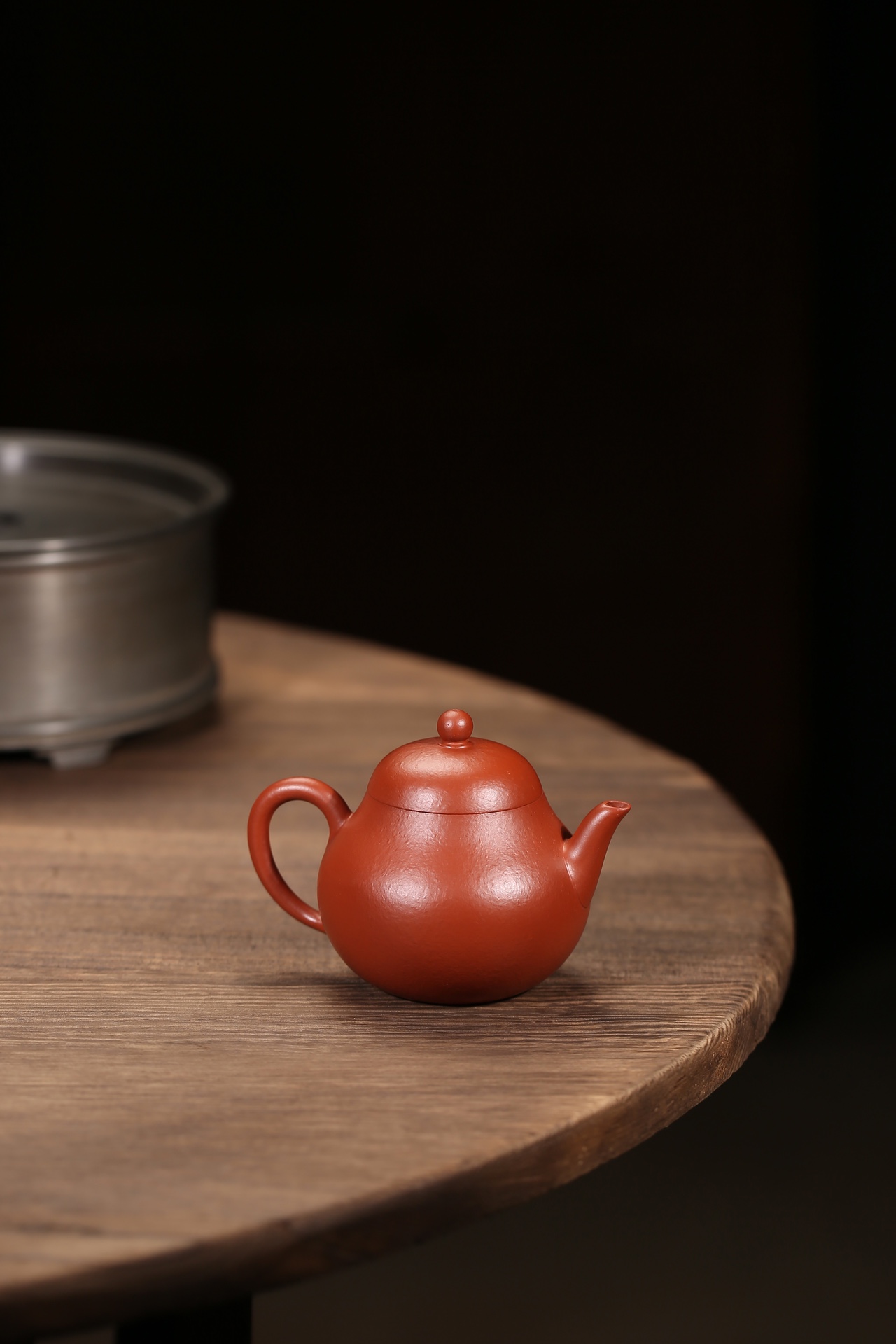 the "Slim Pear", Yixing Purple Clay (Zisha) Teapot, Handmade Gongfu Tea 100ml