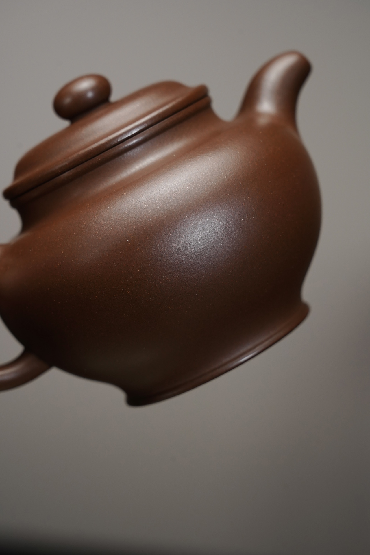 the "Duo Zhi", Yixing Purple Clay (Zisha) Teapot, Handmade Ceramic Gongfu Teapot 260ml