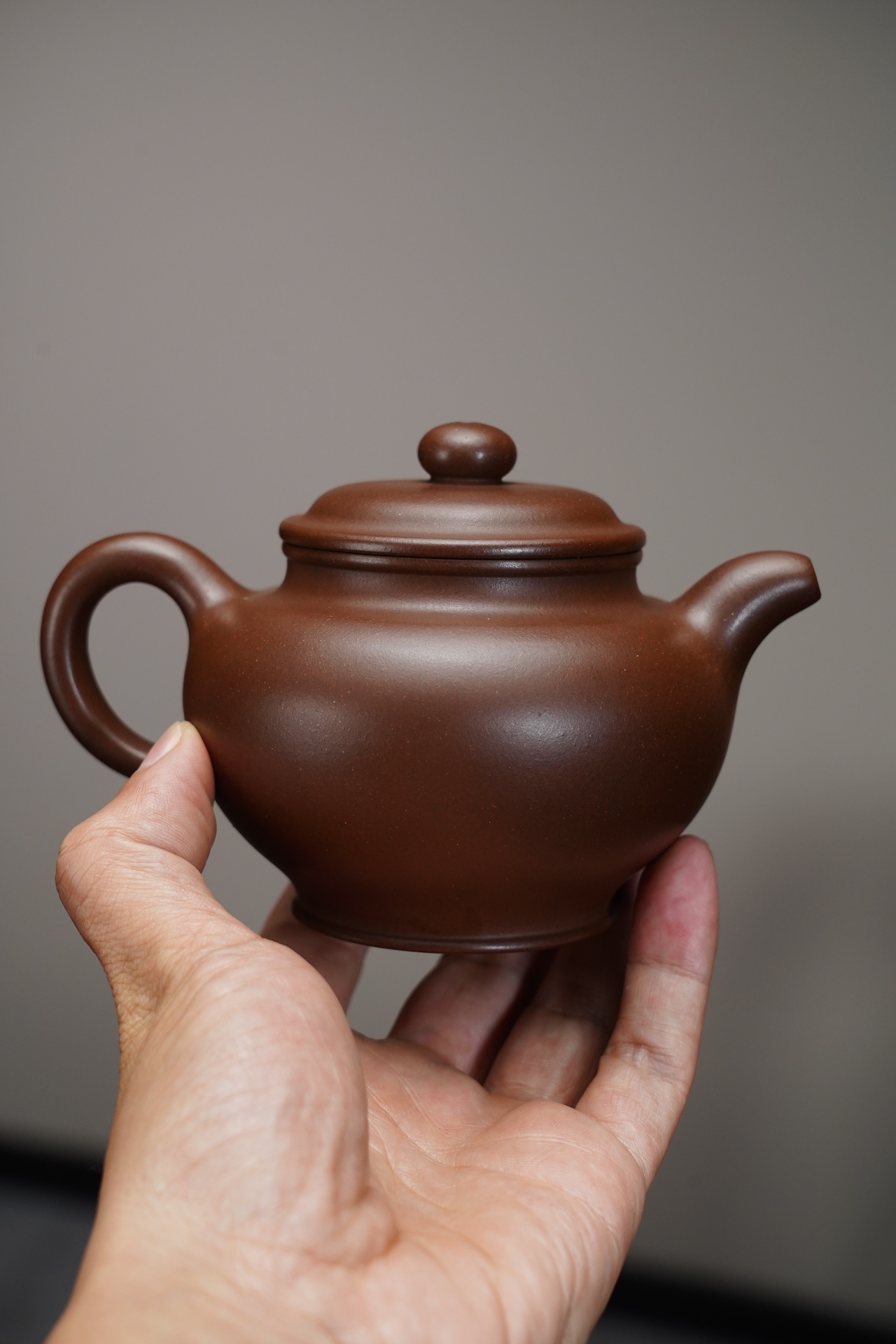 the "Duo Zhi", Yixing Purple Clay (Zisha) Teapot, Handmade Ceramic Gongfu Teapot 260ml