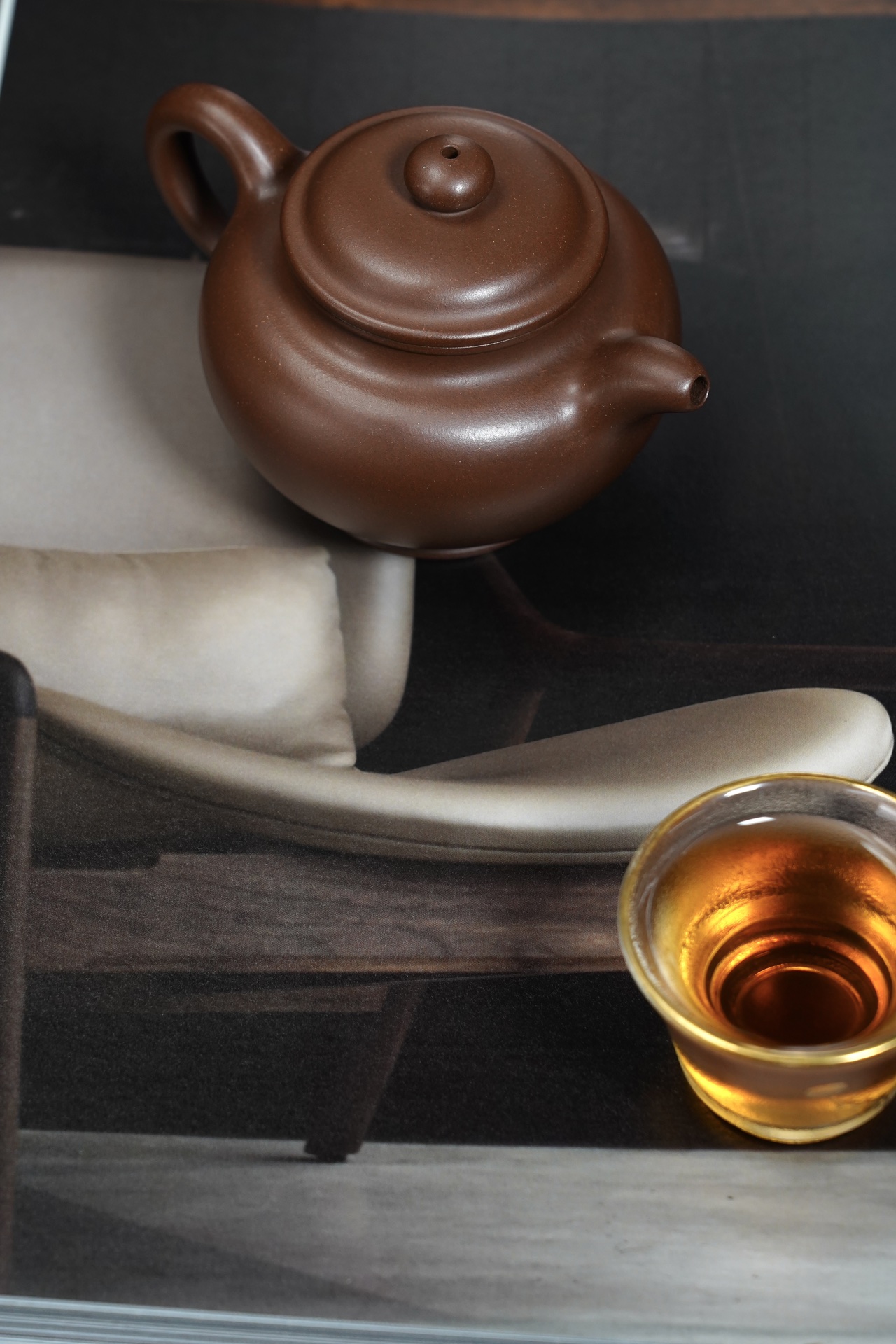 the "Duo Zhi", Yixing Purple Clay (Zisha) Teapot, Handmade Ceramic Gongfu Teapot 260ml