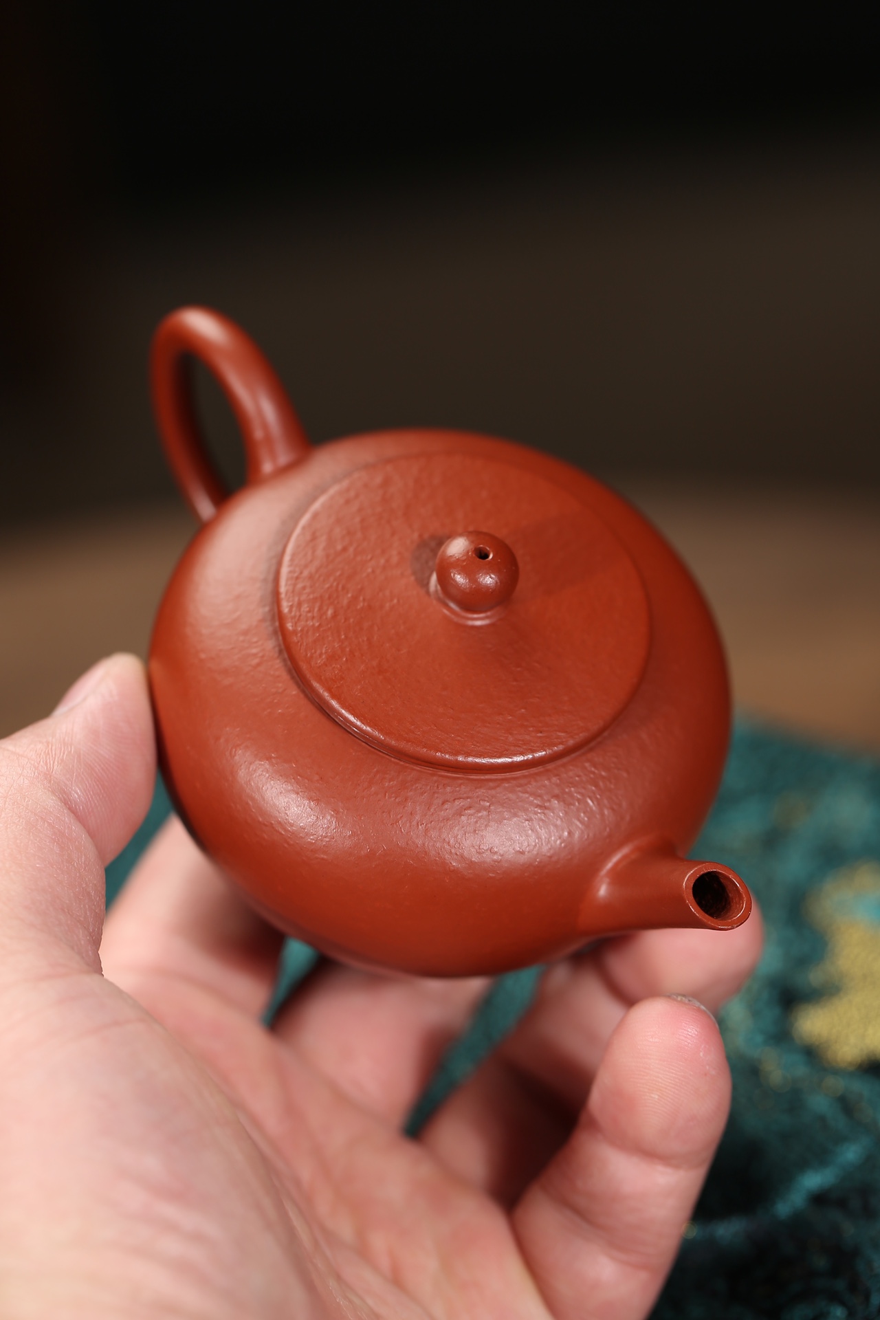 the "Ming Horizonal", Yixing Purple Clay (Zisha) Teapot, Handmade Kung Fu Teapot 160ml