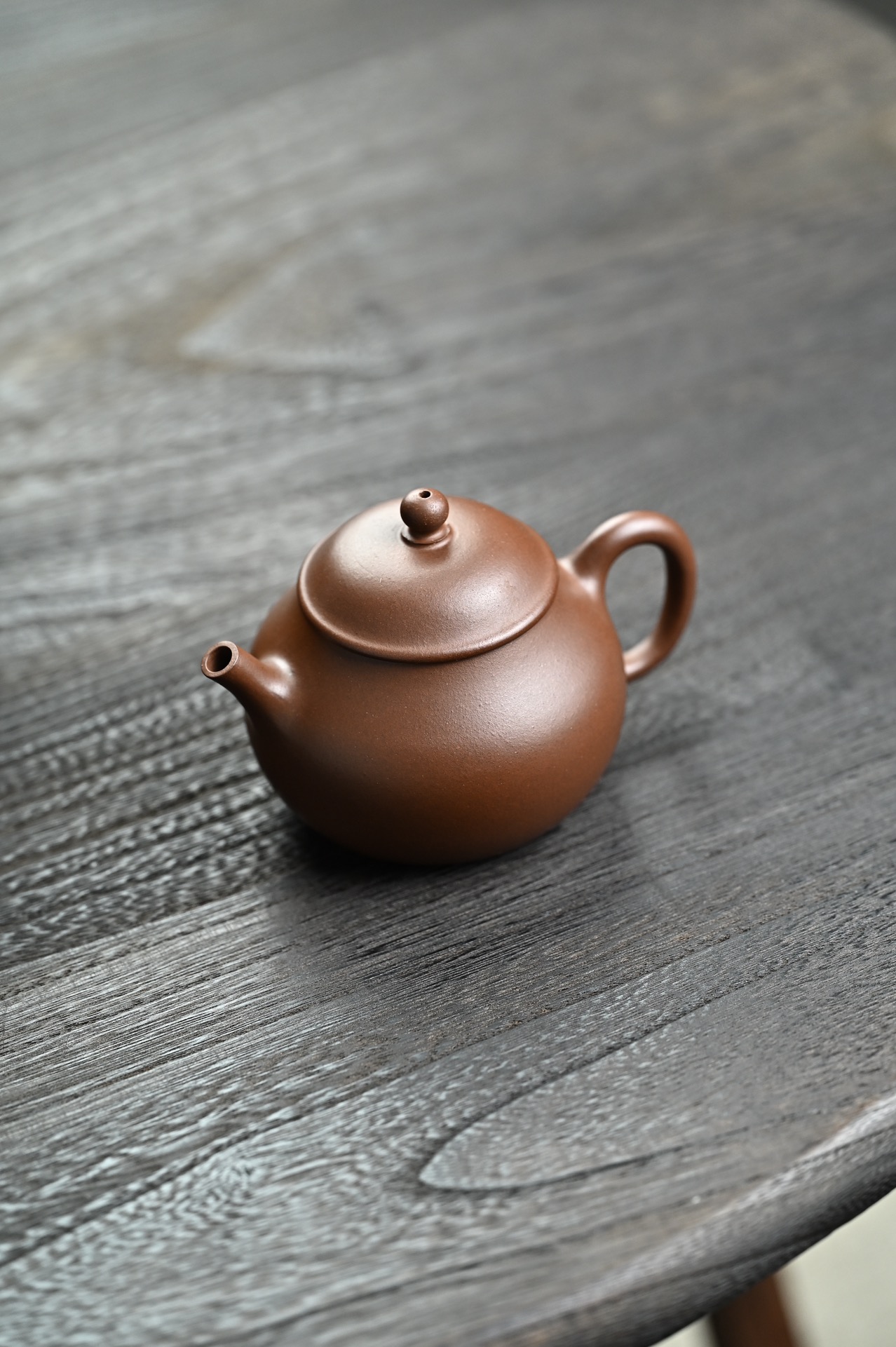 the "Purple Panny", Yixing Purple Clay (Zisha) Teapot, Handmade Kungfu Tea 150ml