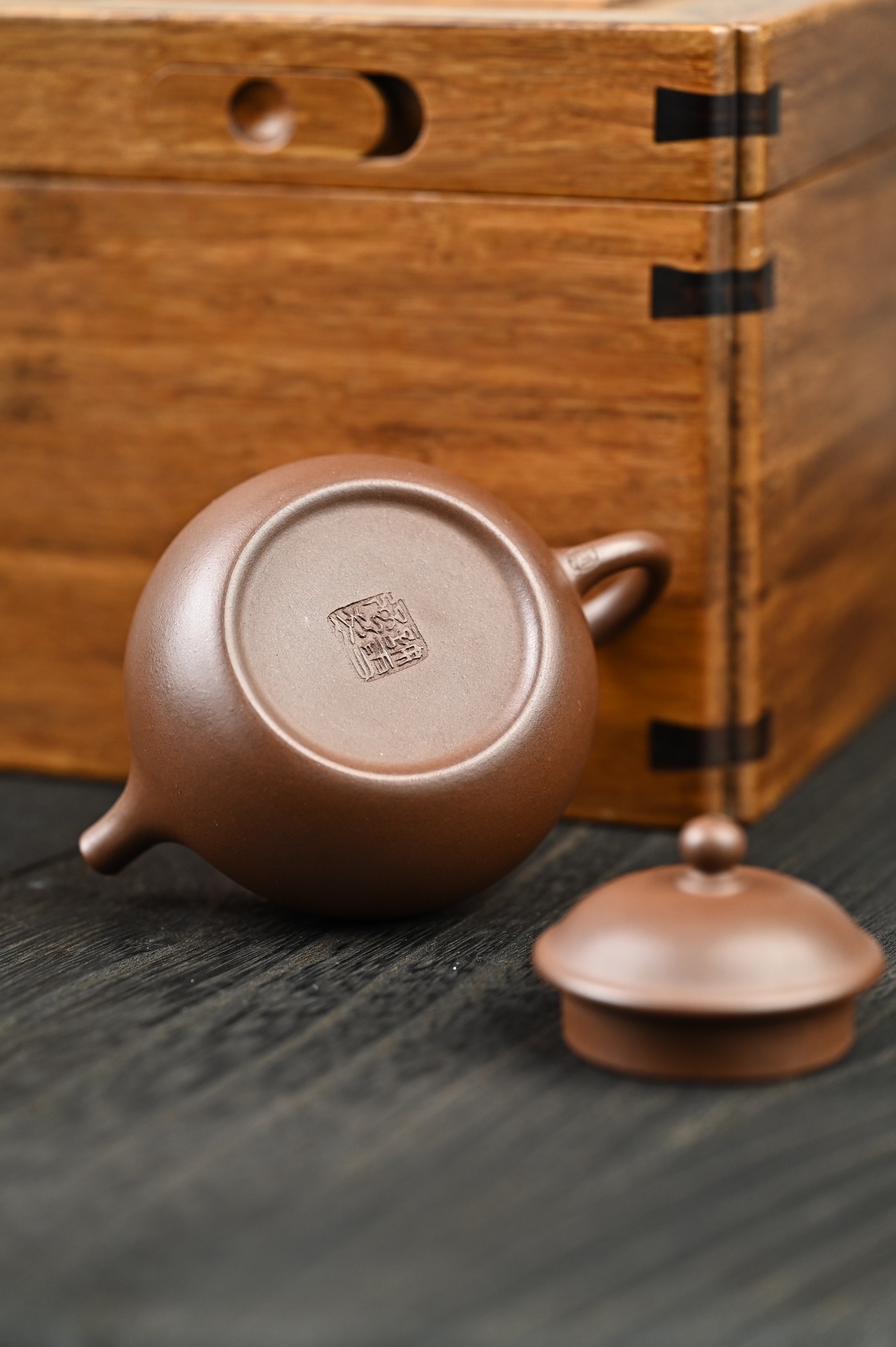 the "Purple Panny", Yixing Purple Clay (Zisha) Teapot, Handmade Kungfu Tea 150ml